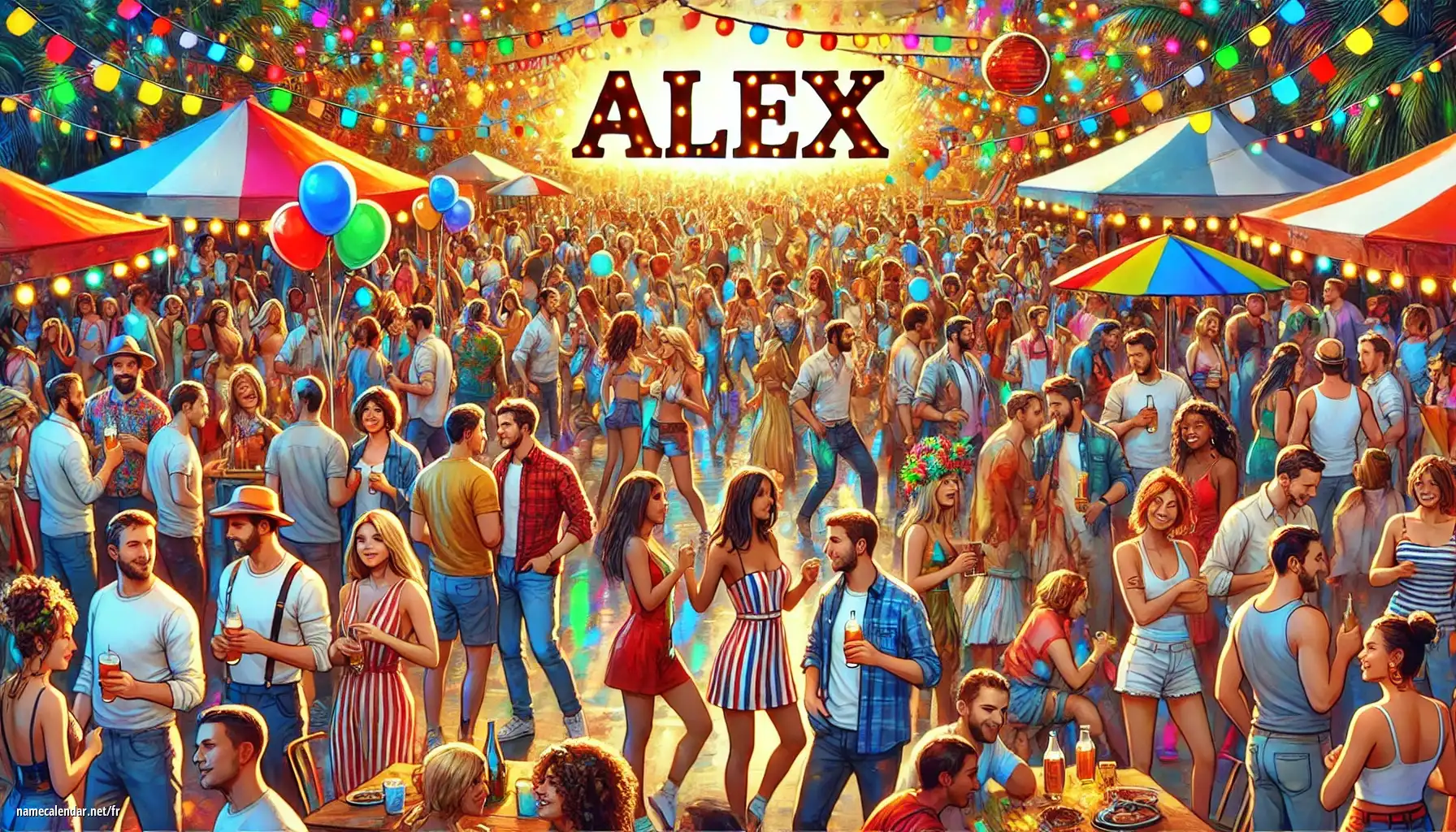 Célébration du jour du nom et du nom - Alex