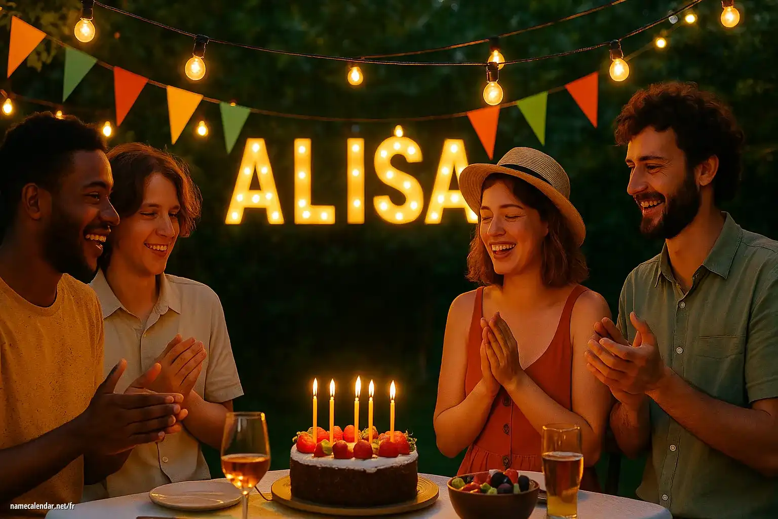 Célébration du jour du nom et du nom - Alisa