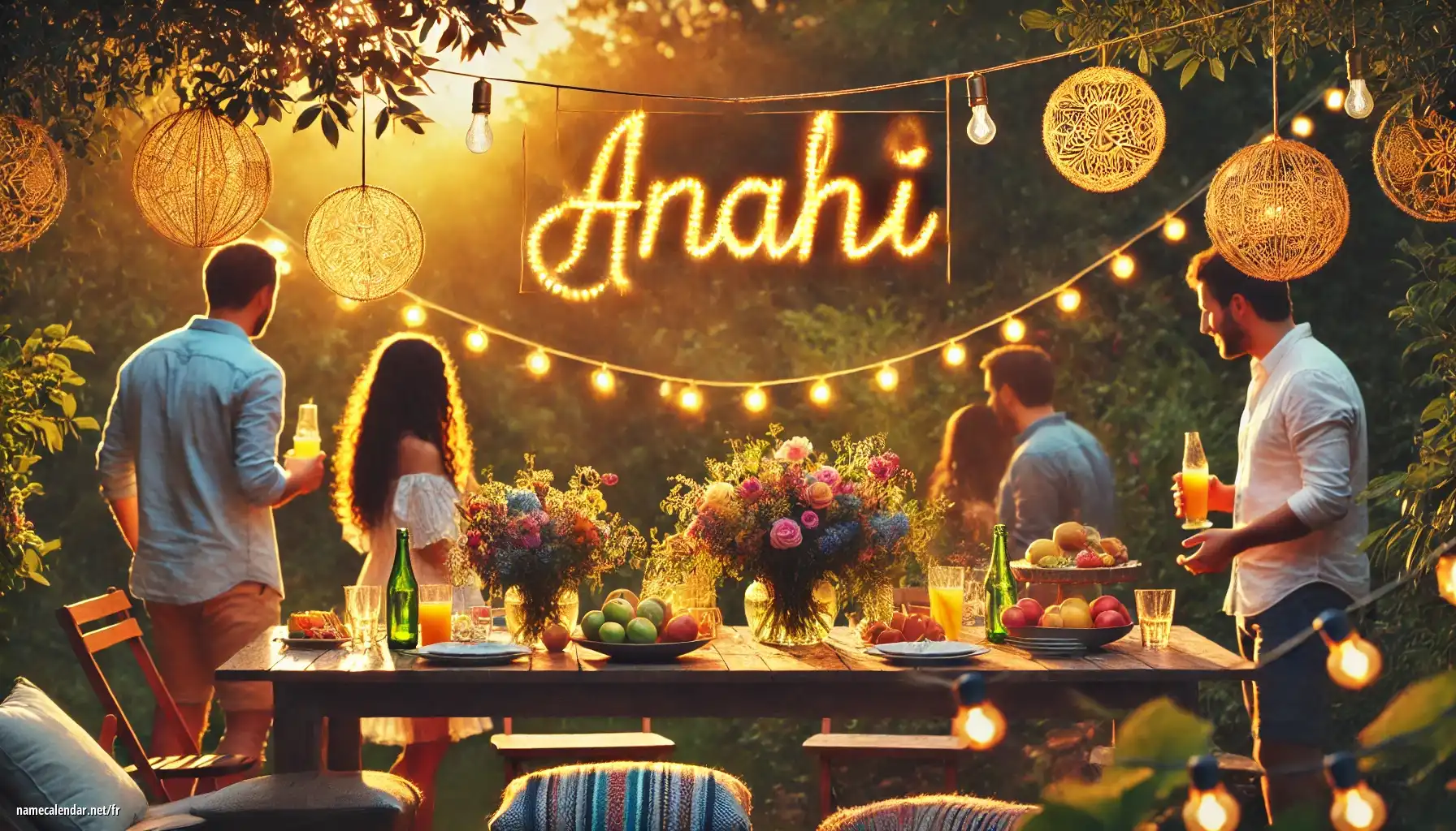 Célébration du jour du nom et du nom - Anahi