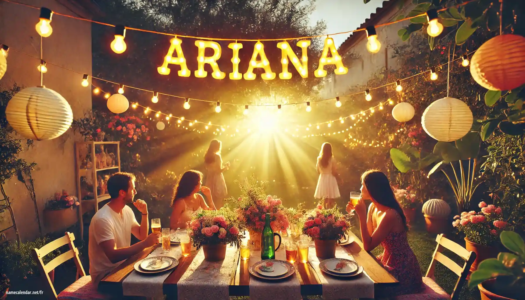 Célébration du jour du nom et du nom - Ariana