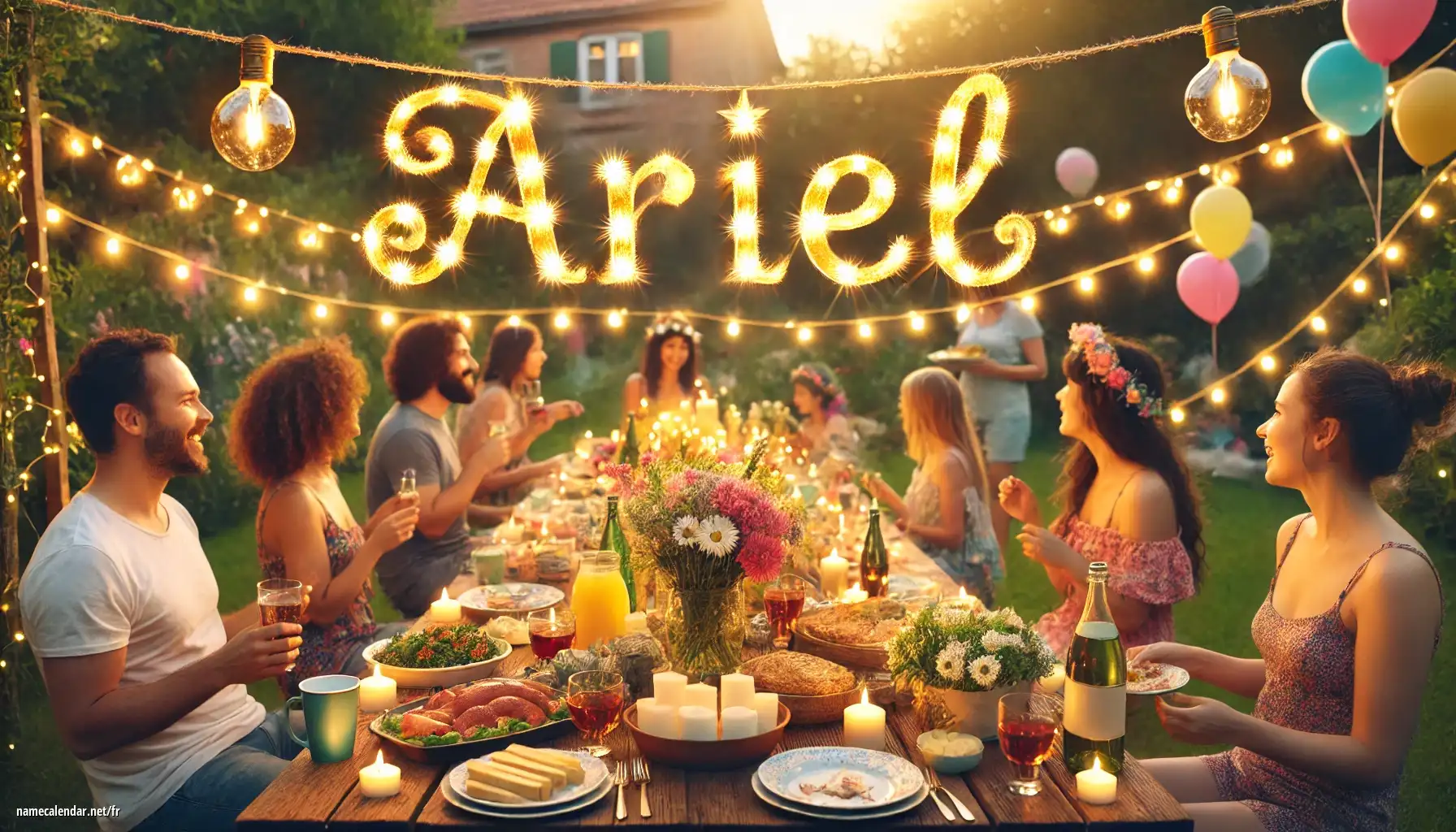 Célébration du jour du nom et du nom - Ariel