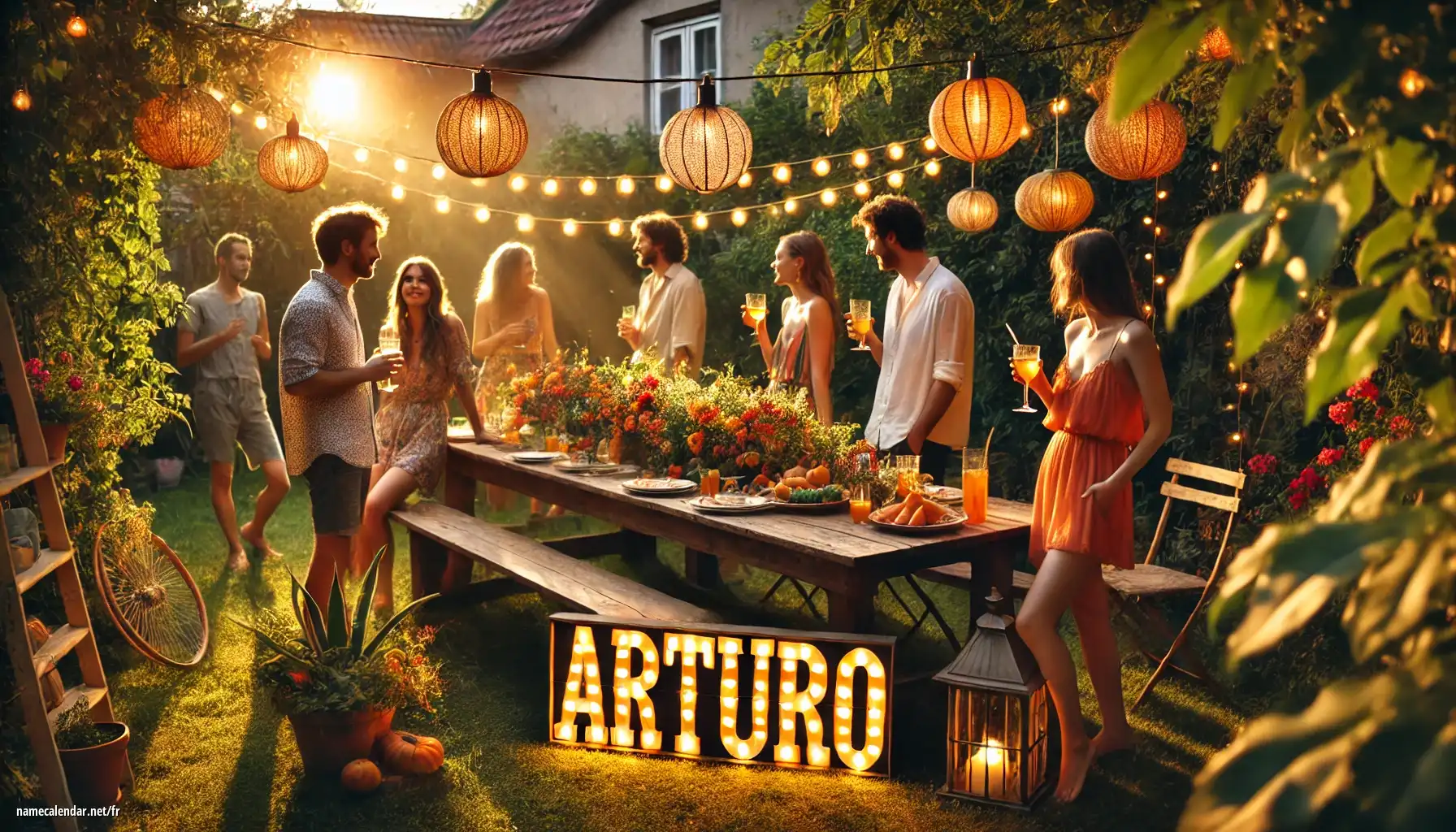 Célébration du jour du nom et du nom - Arturo