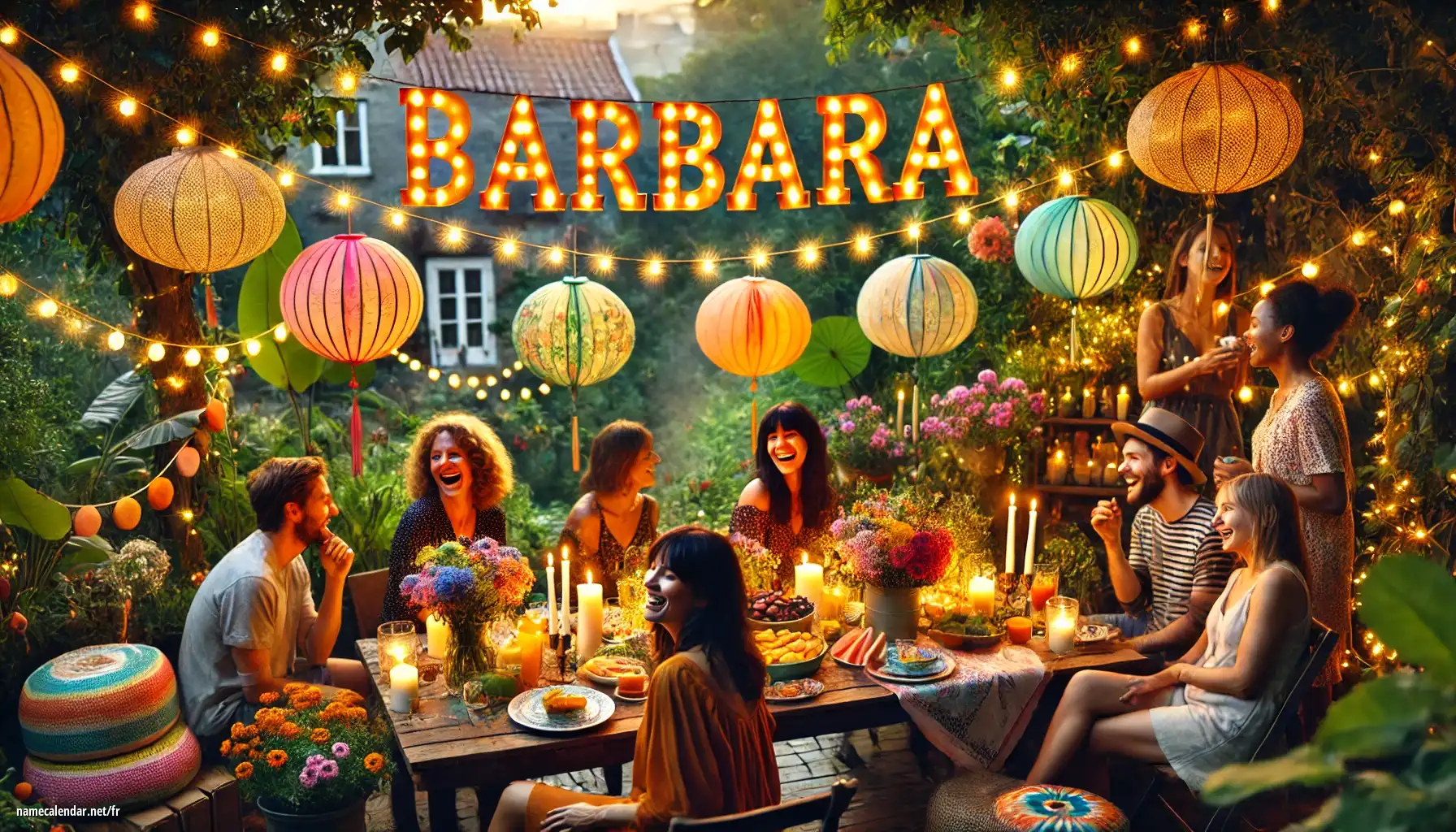 Célébration du jour du nom et du nom - Bárbara