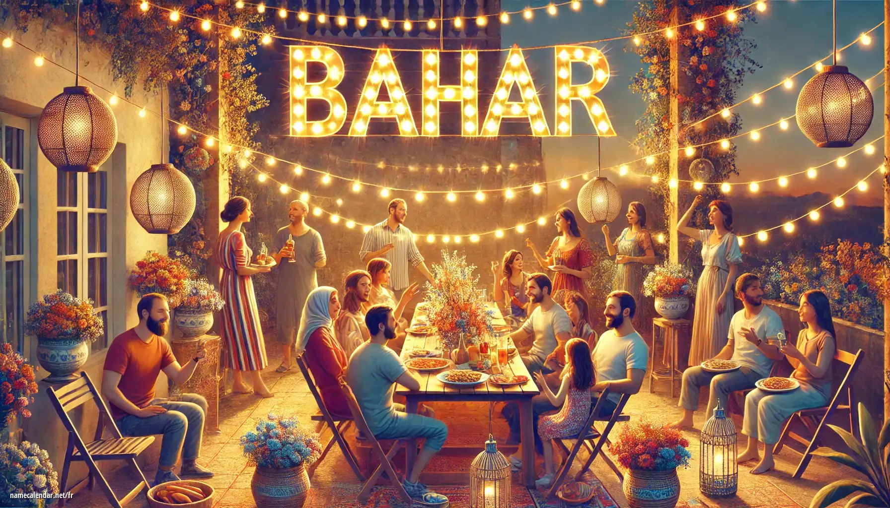 Célébration du jour du nom et du nom - Bahar