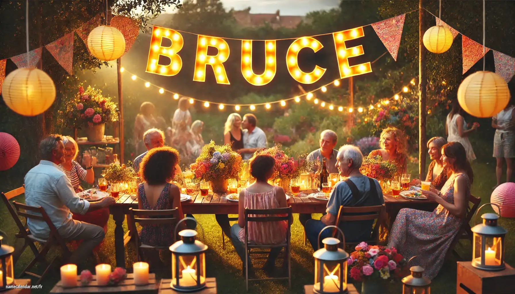 Célébration du jour du nom et du nom - Bruce