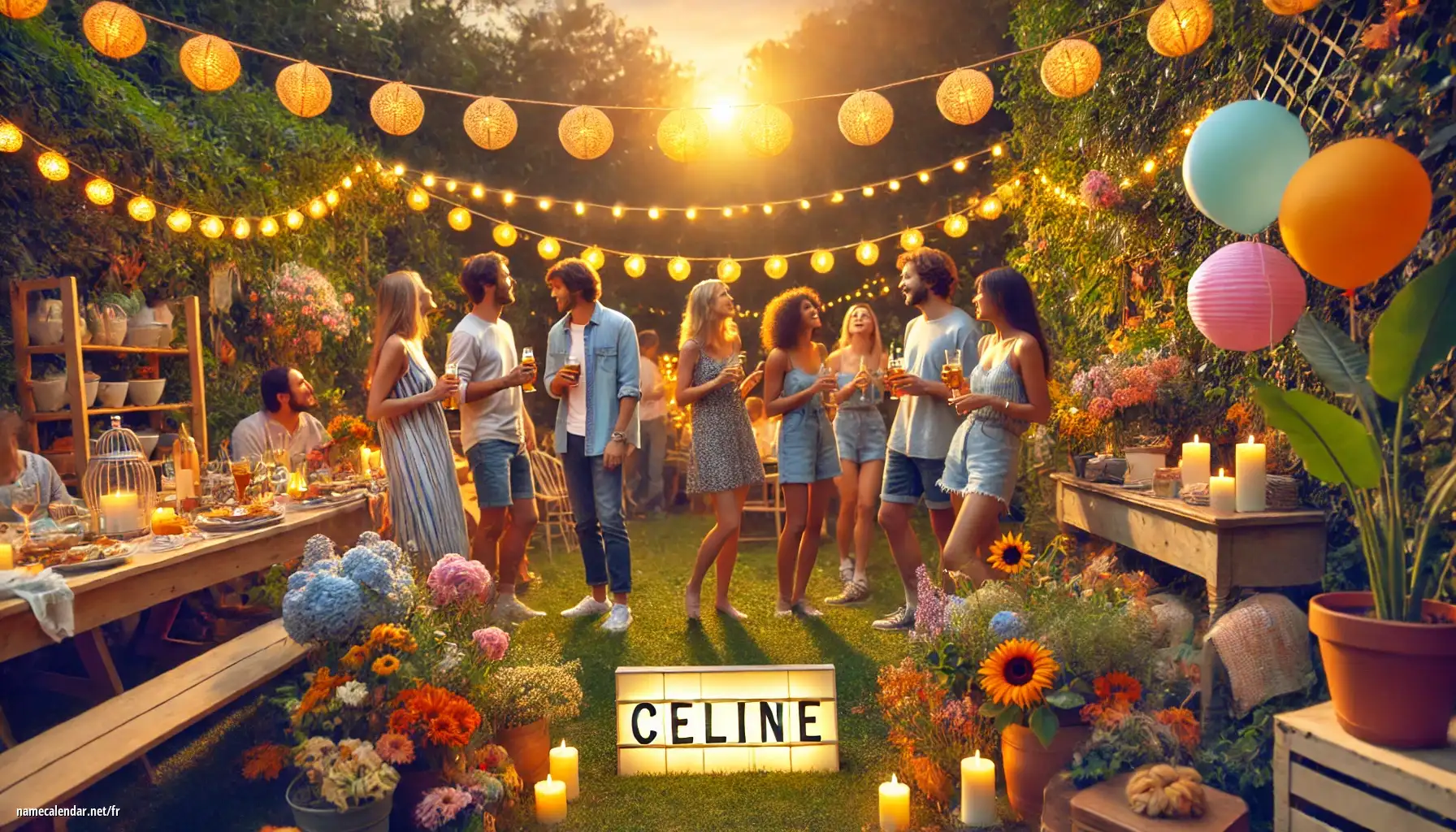 Célébration du jour du nom et du nom - Celine