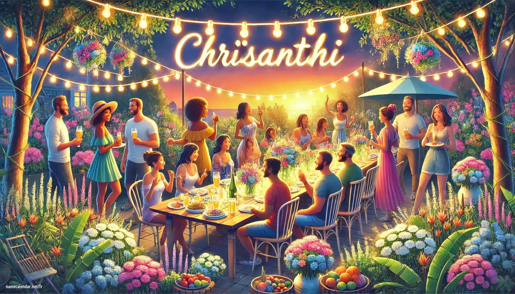 Célébration du jour du nom et du nom - Chrisanthi