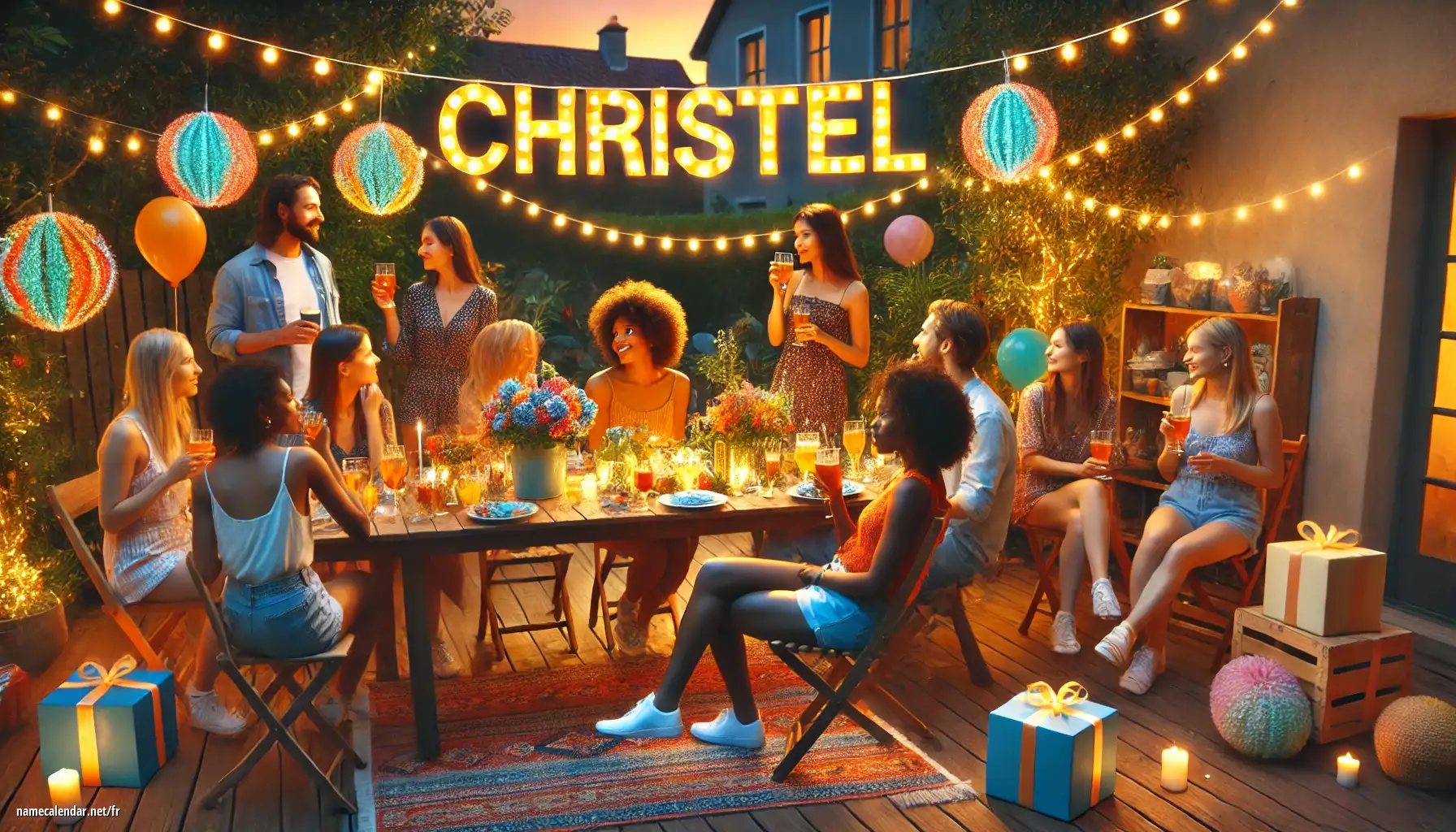 Célébration du jour du nom et du nom - Christel