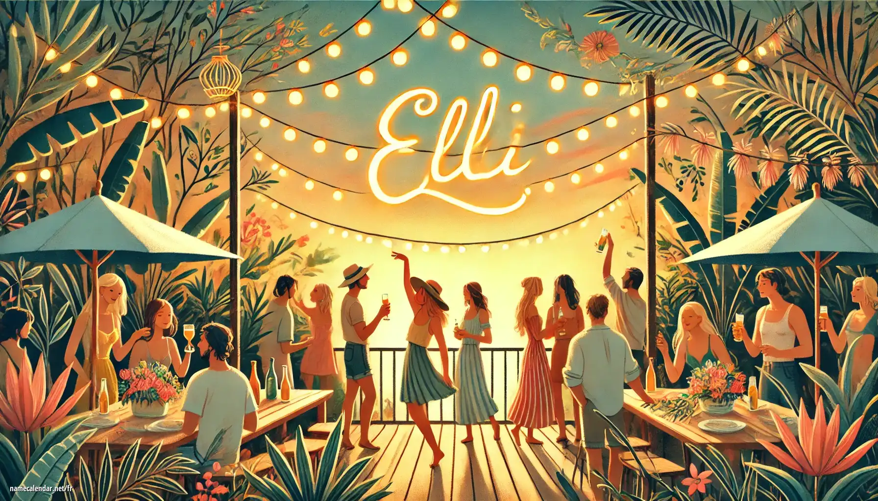 Célébration du jour du nom et du nom - Elli