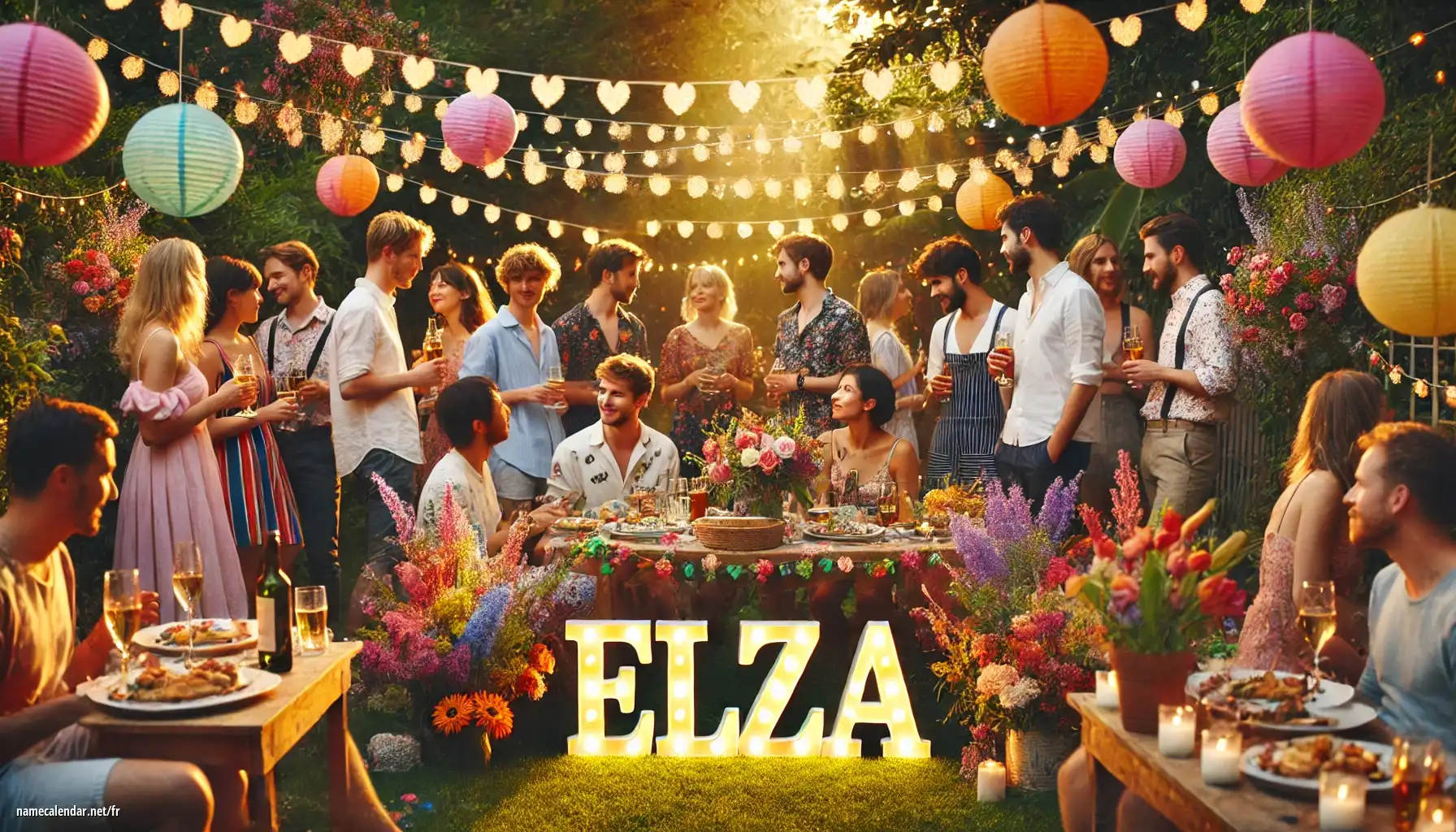 Célébration du jour du nom et du nom - Elza