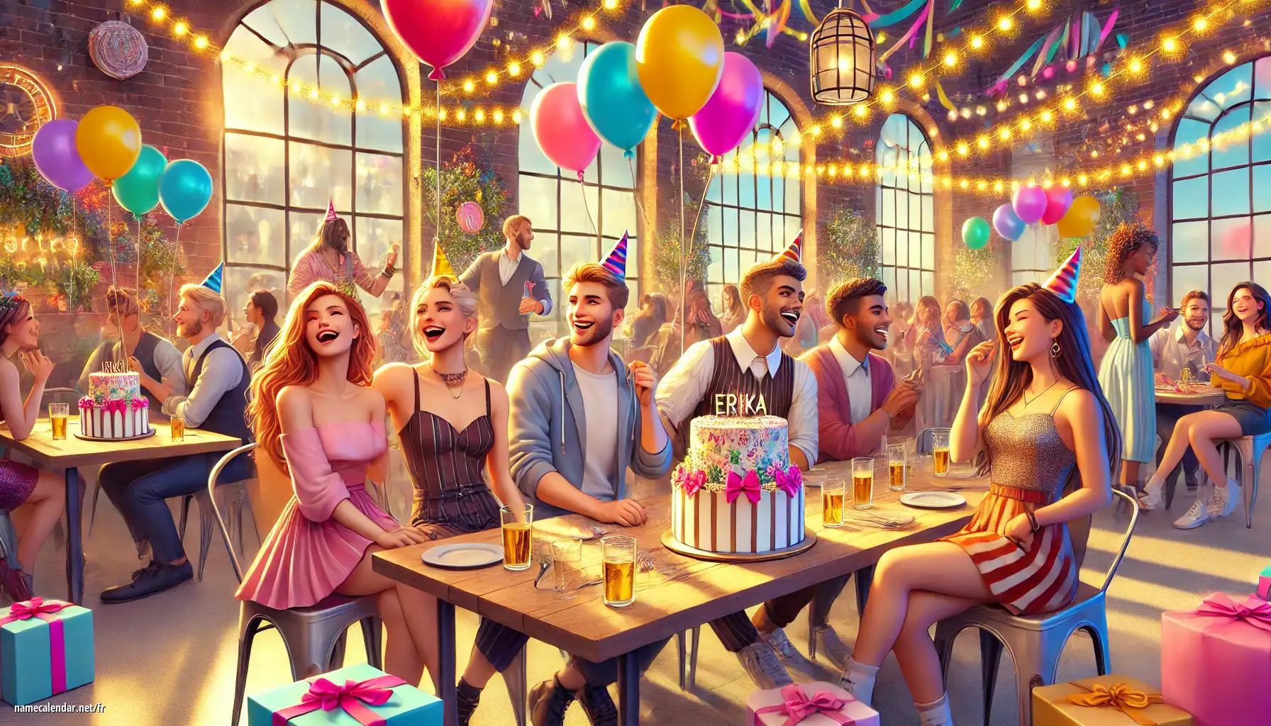 Célébration du jour du nom et du nom - Erika