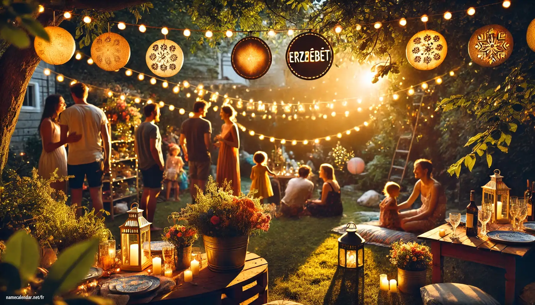 Célébration du jour du nom et du nom - Erzsébet