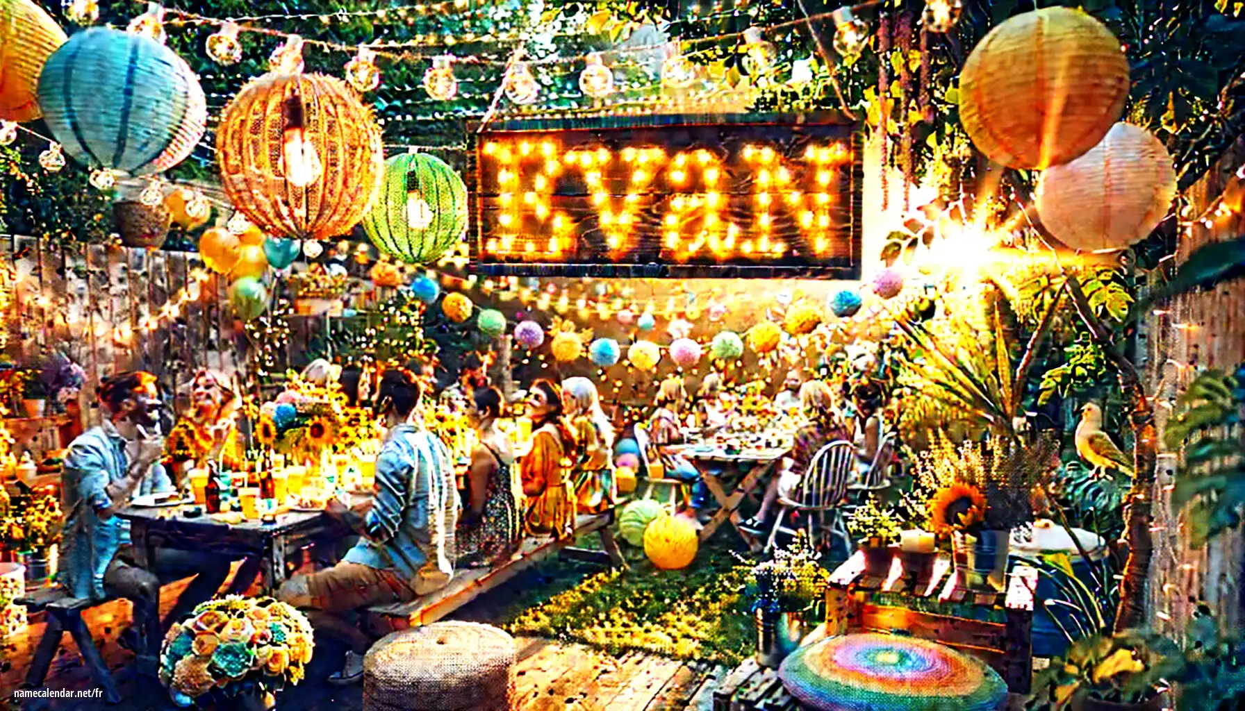 Célébration du jour du nom et du nom - Evan