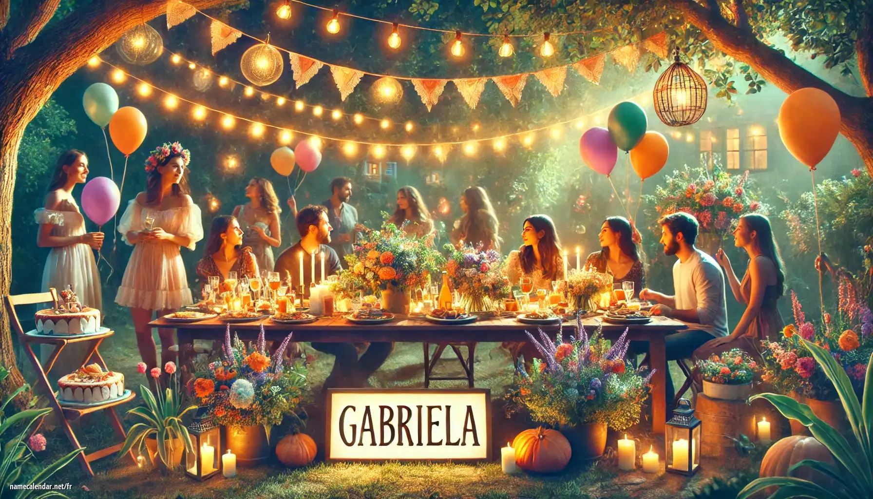 Célébration du jour du nom et du nom - Gabriela