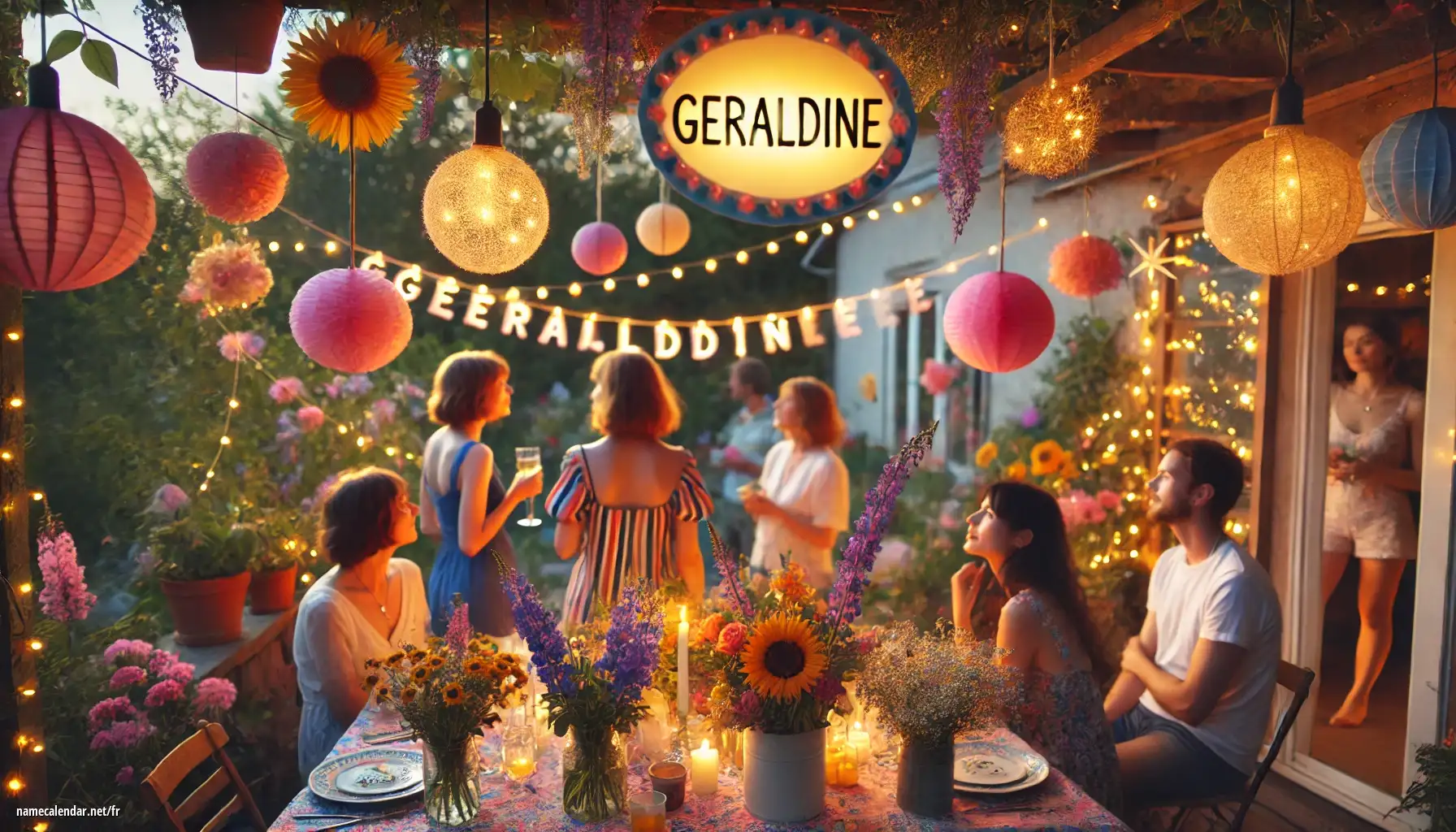 Célébration du jour du nom et du nom - Geraldine