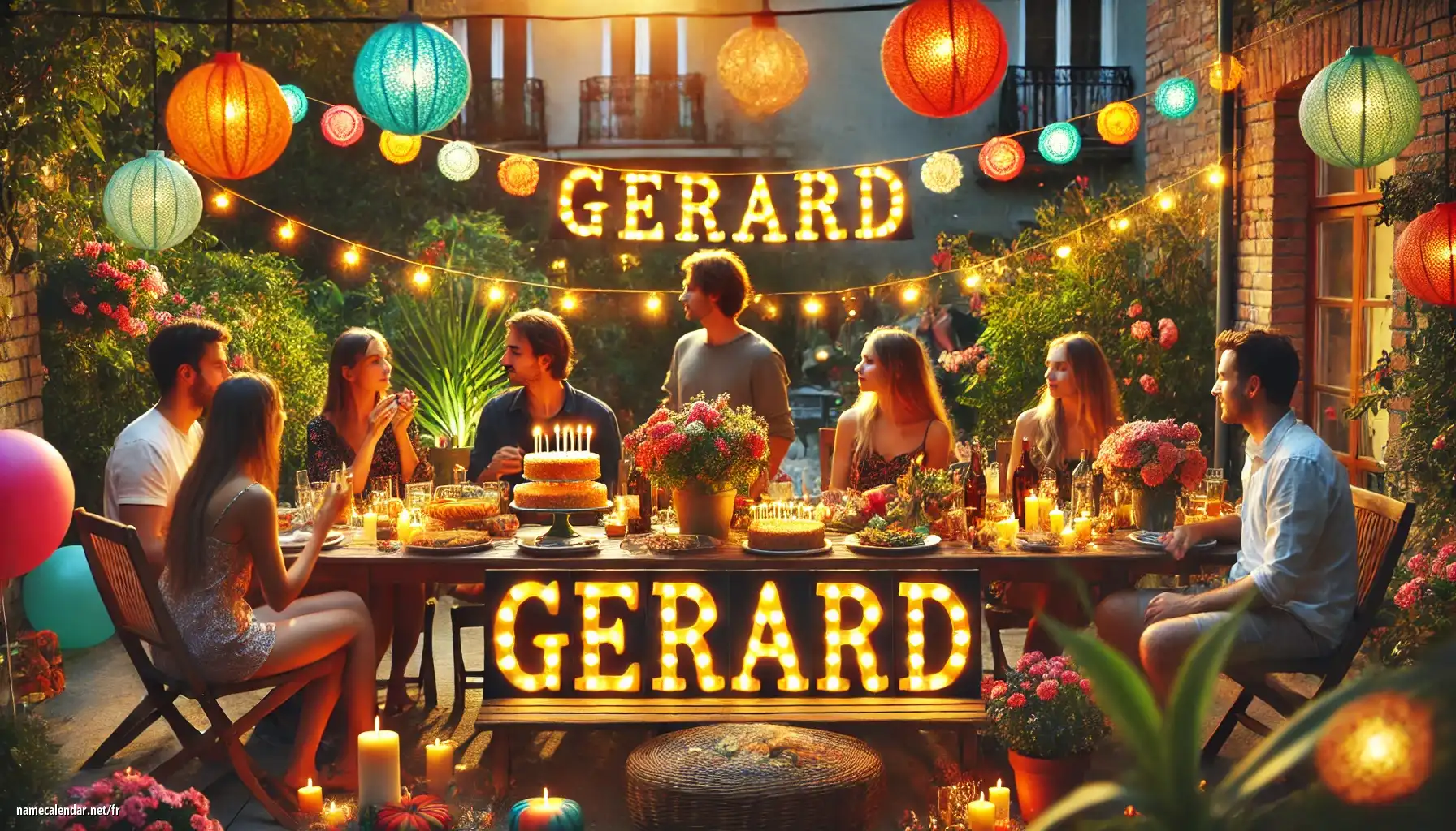 Célébration du jour du nom et du nom - Gerard