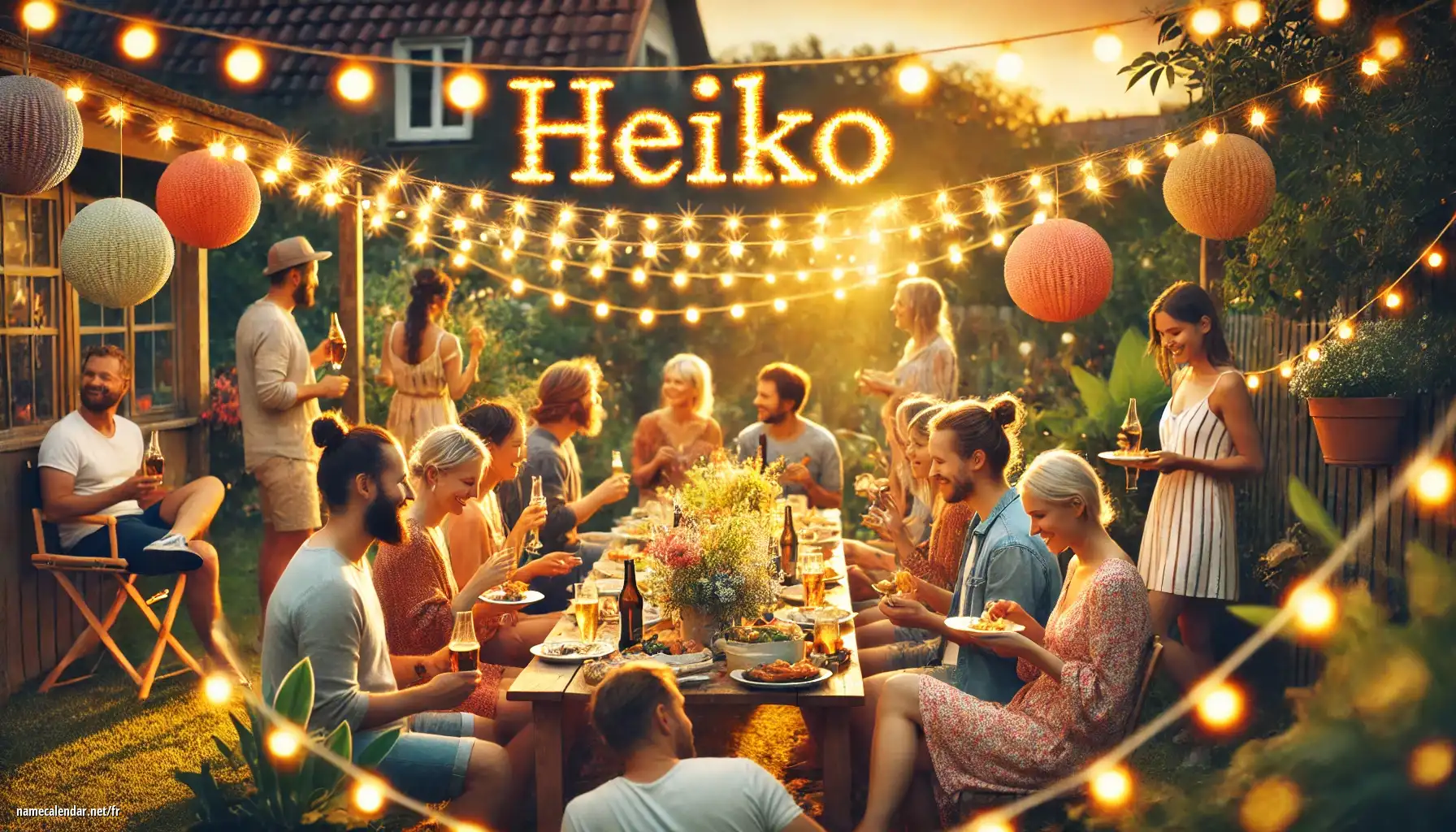 Célébration du jour du nom et du nom - Heiko