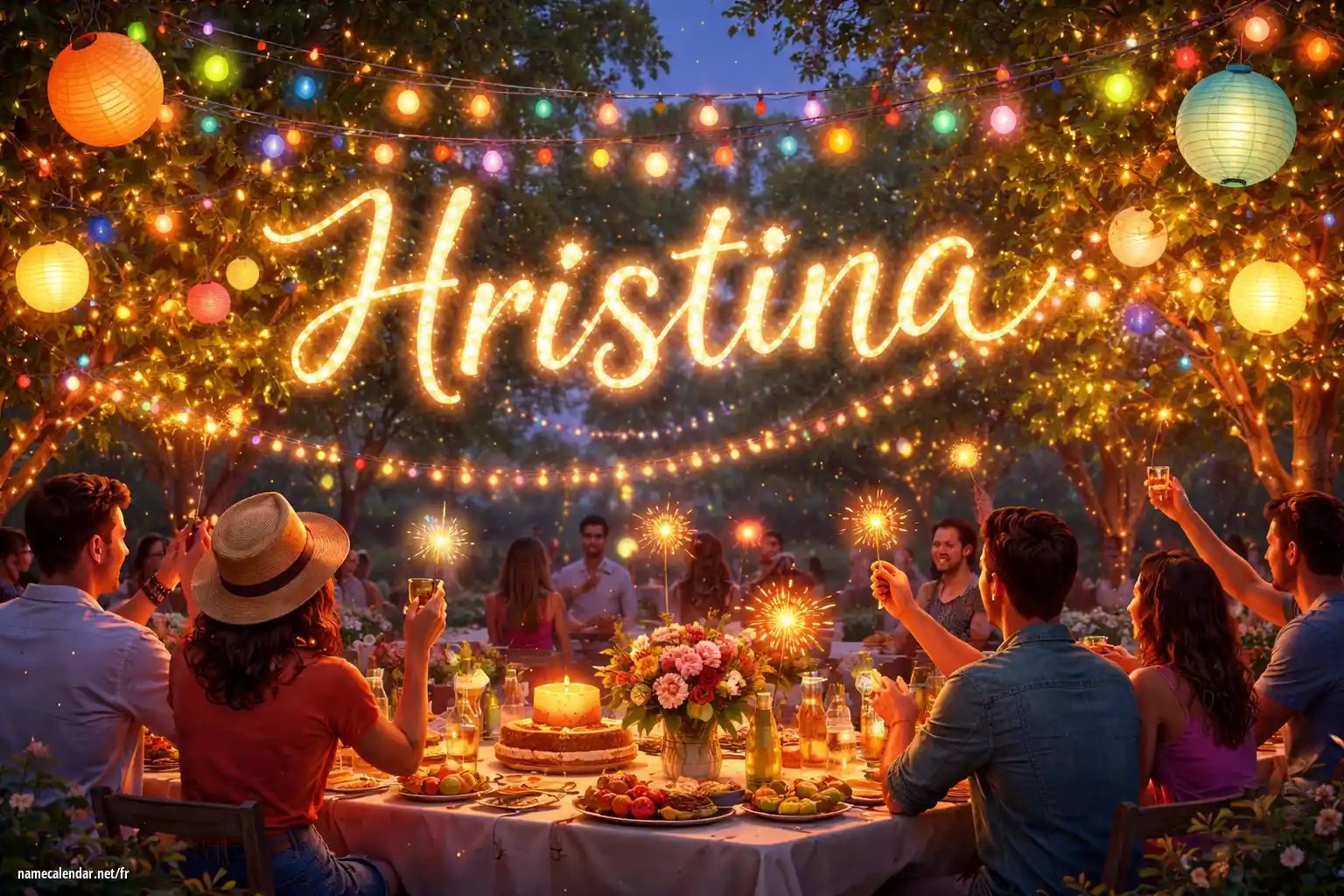 Célébration du jour du nom et du nom - Hristina