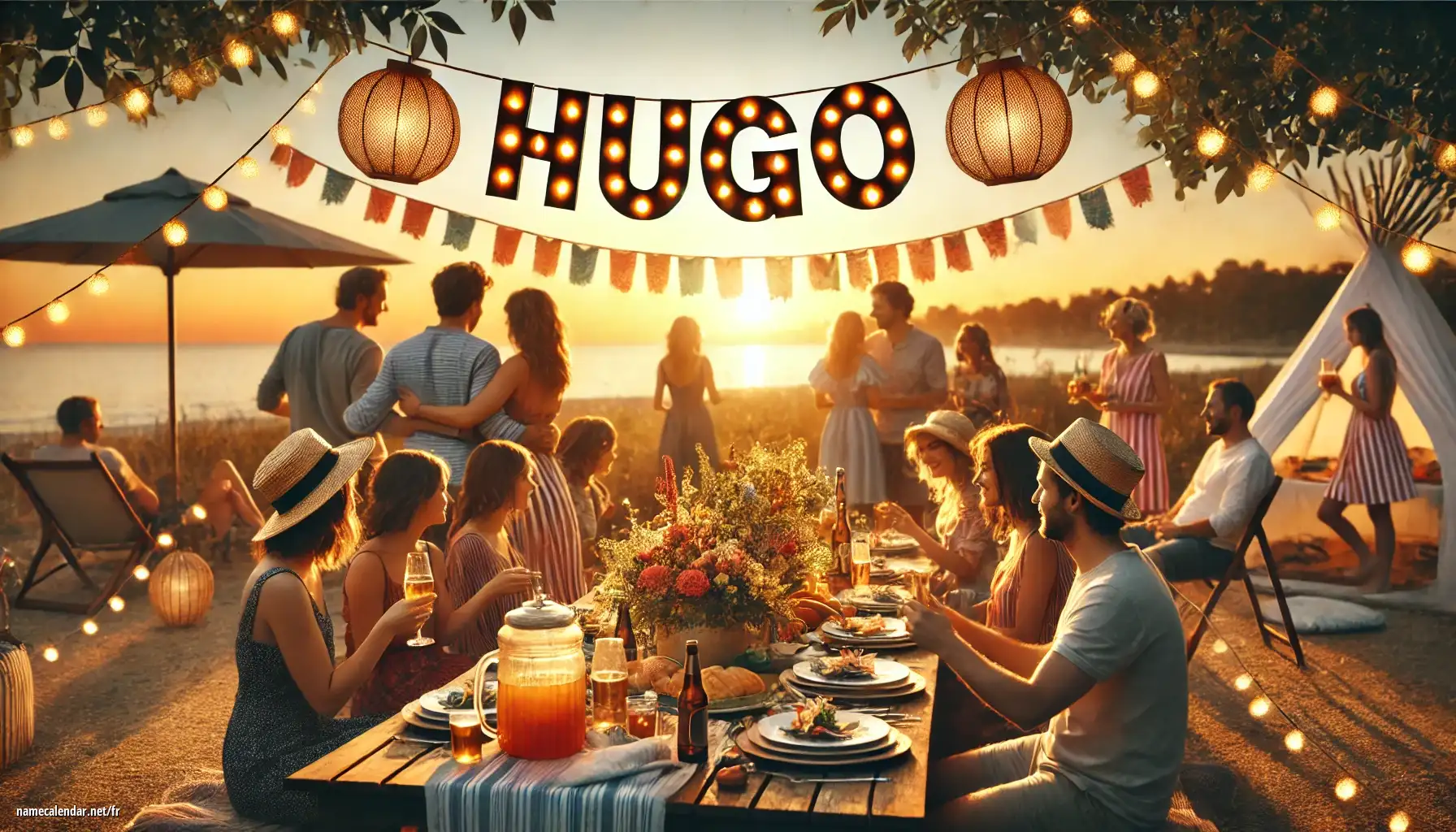 Célébration du jour du nom et du nom - Hugó