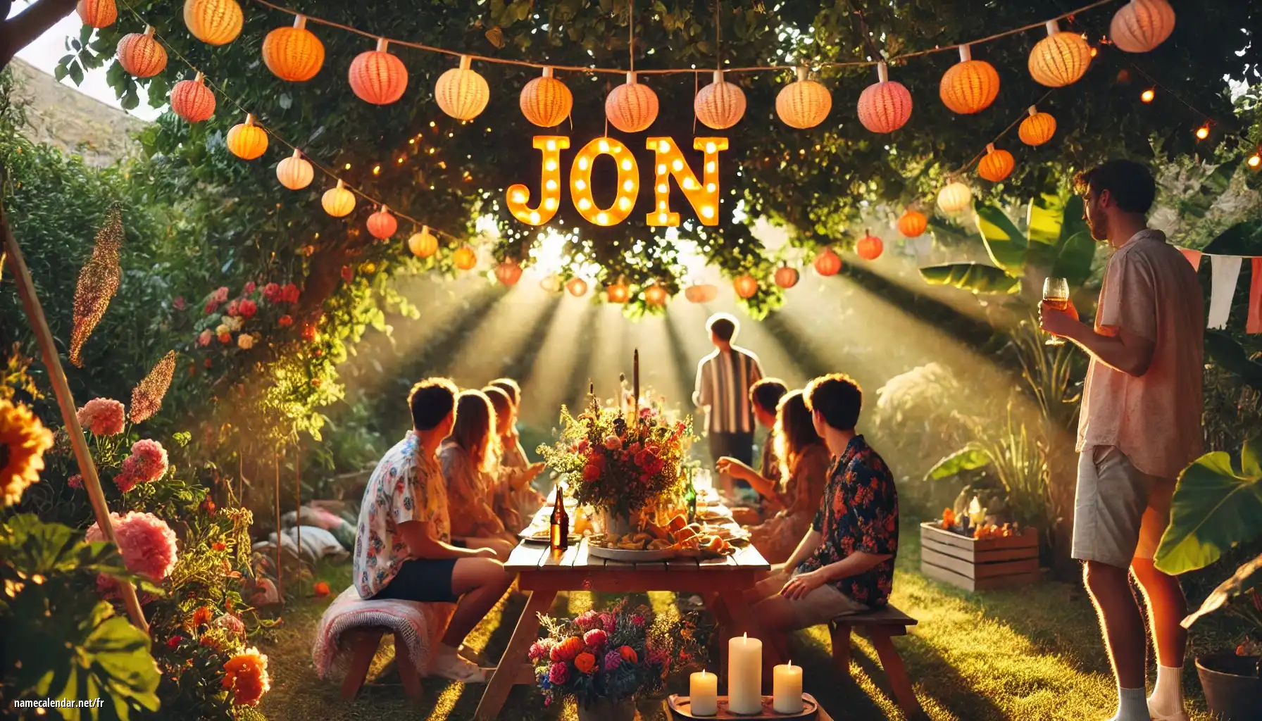 Célébration du jour du nom et du nom - Jon