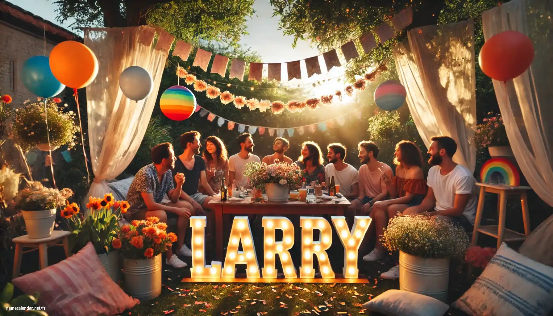 Célébration du jour du nom et du nom - Larry