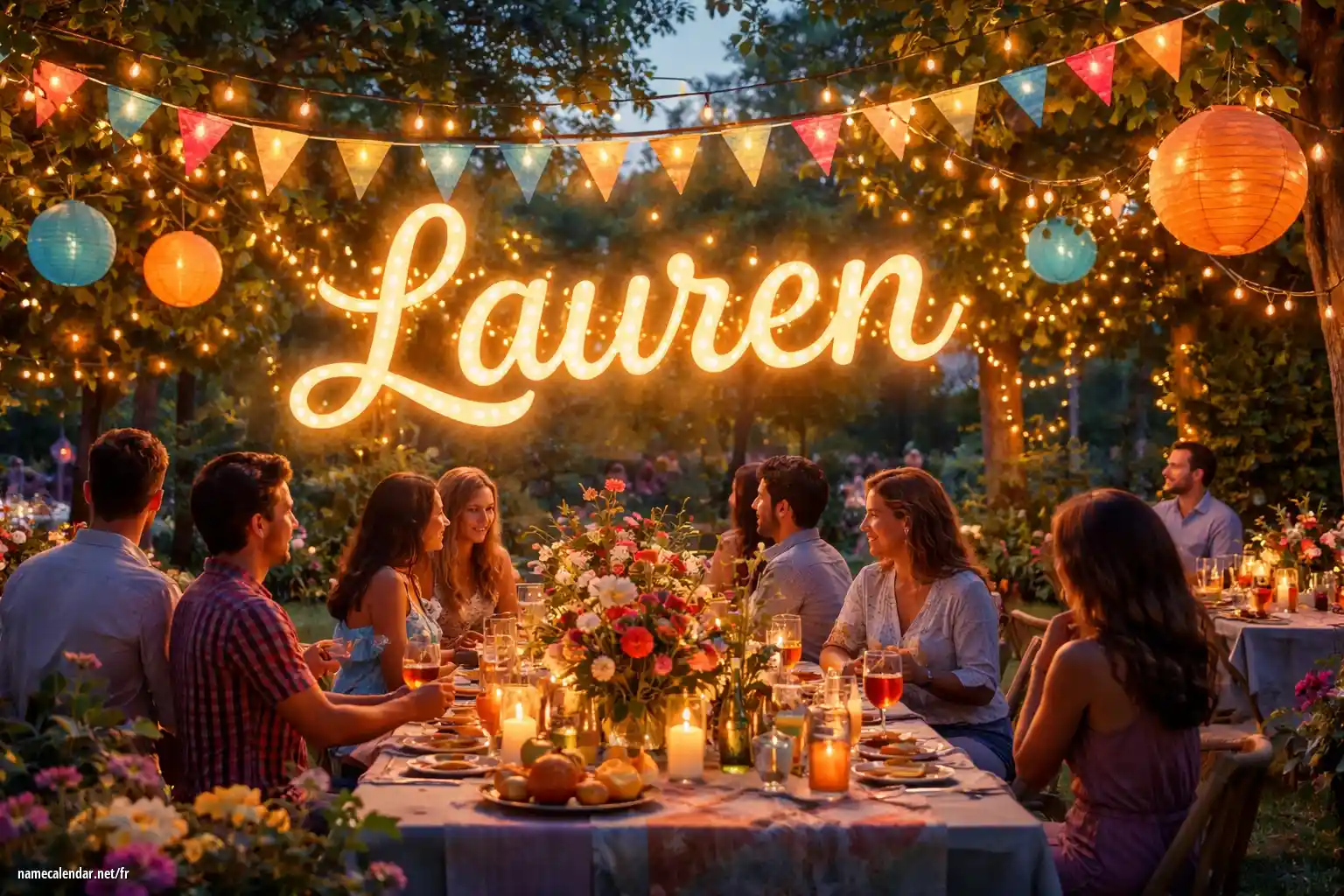 Célébration du jour du nom et du nom - Lauren