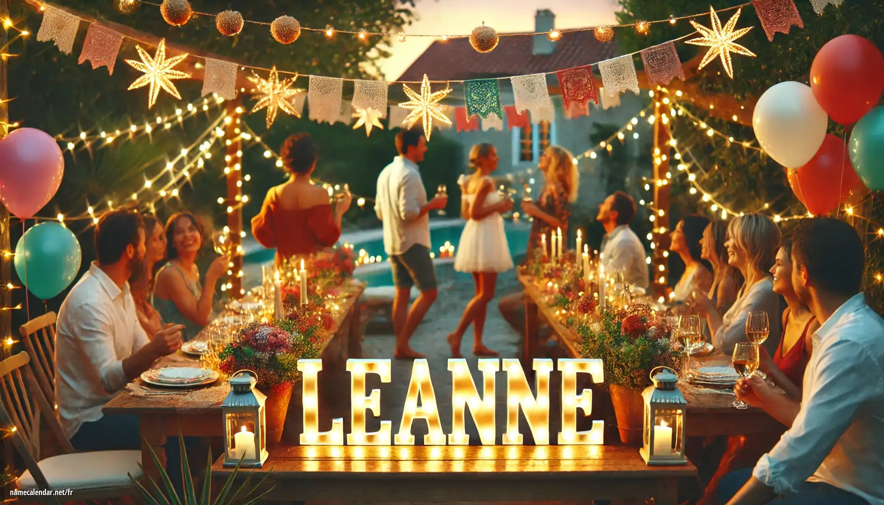 Célébration du jour du nom et du nom - Leanne