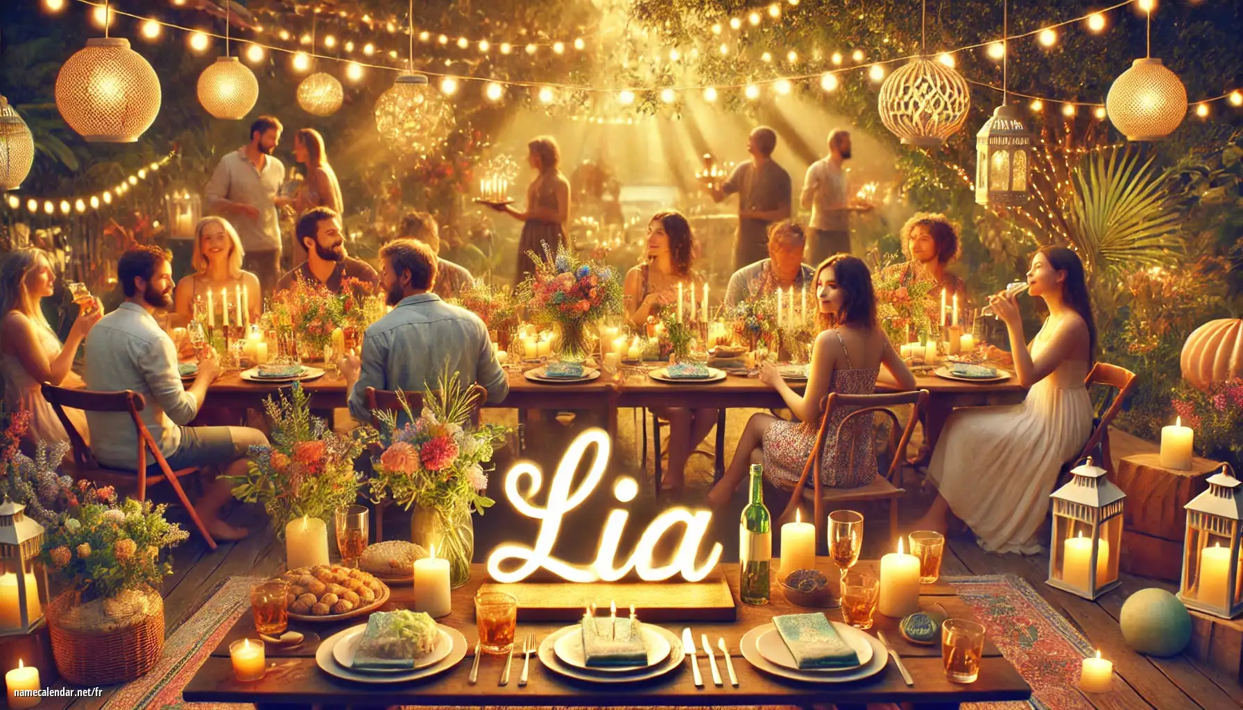 Célébration du jour du nom et du nom - Lia