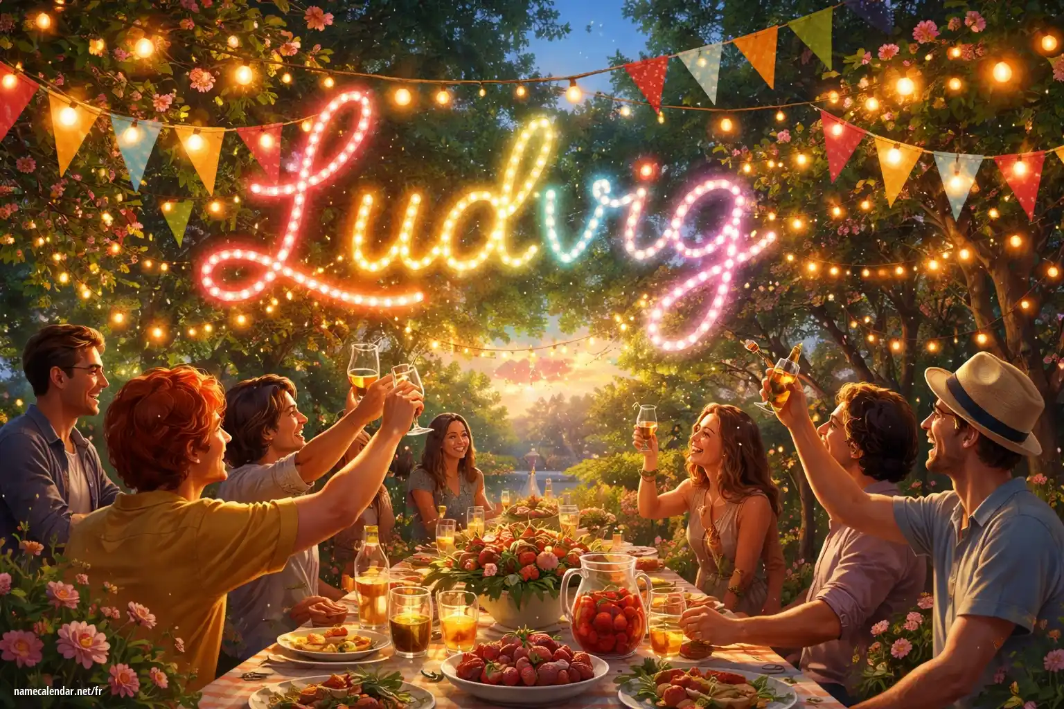 Célébration du jour du nom et du nom - Ludvig