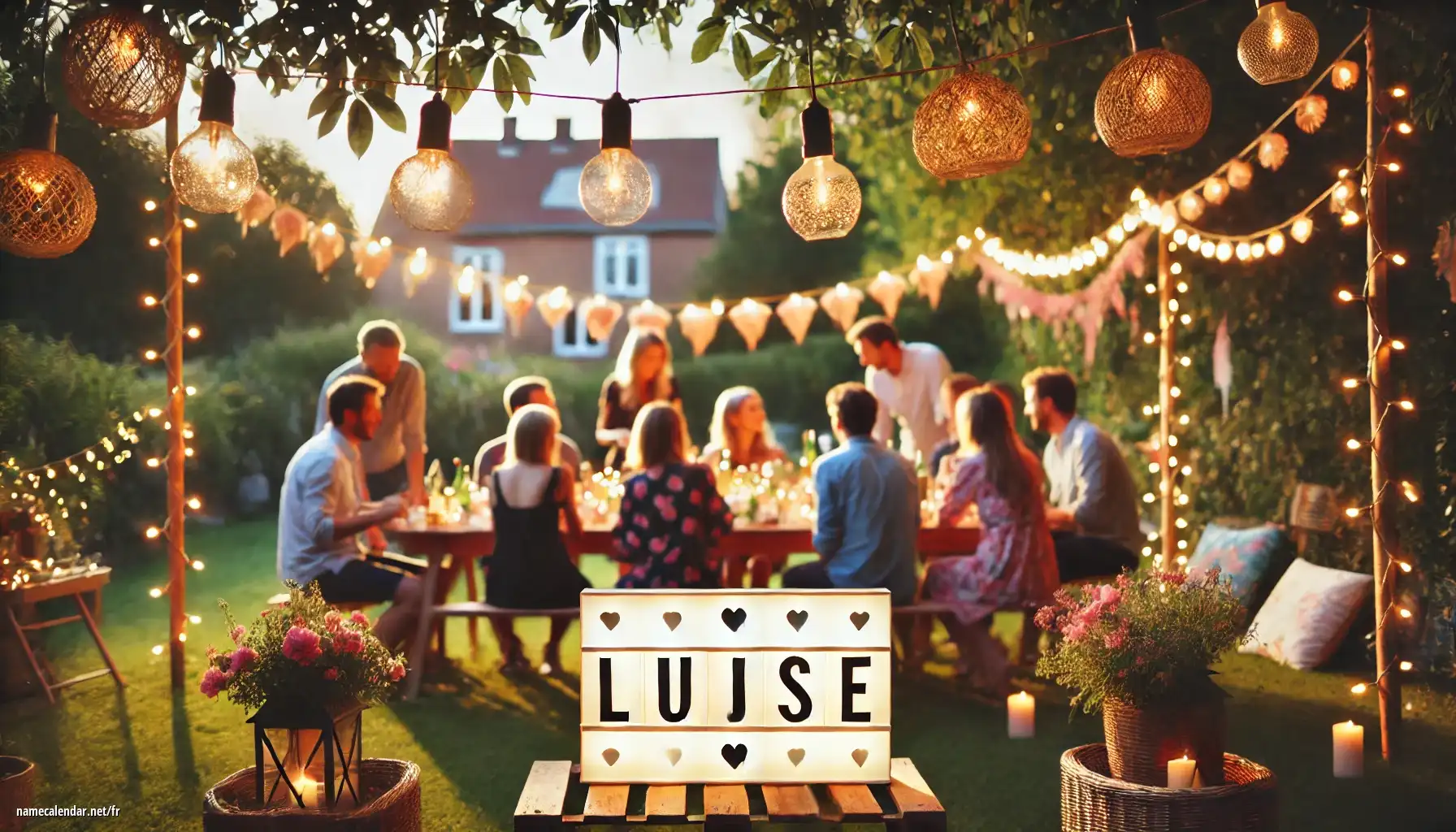 Célébration du jour du nom et du nom - Luise