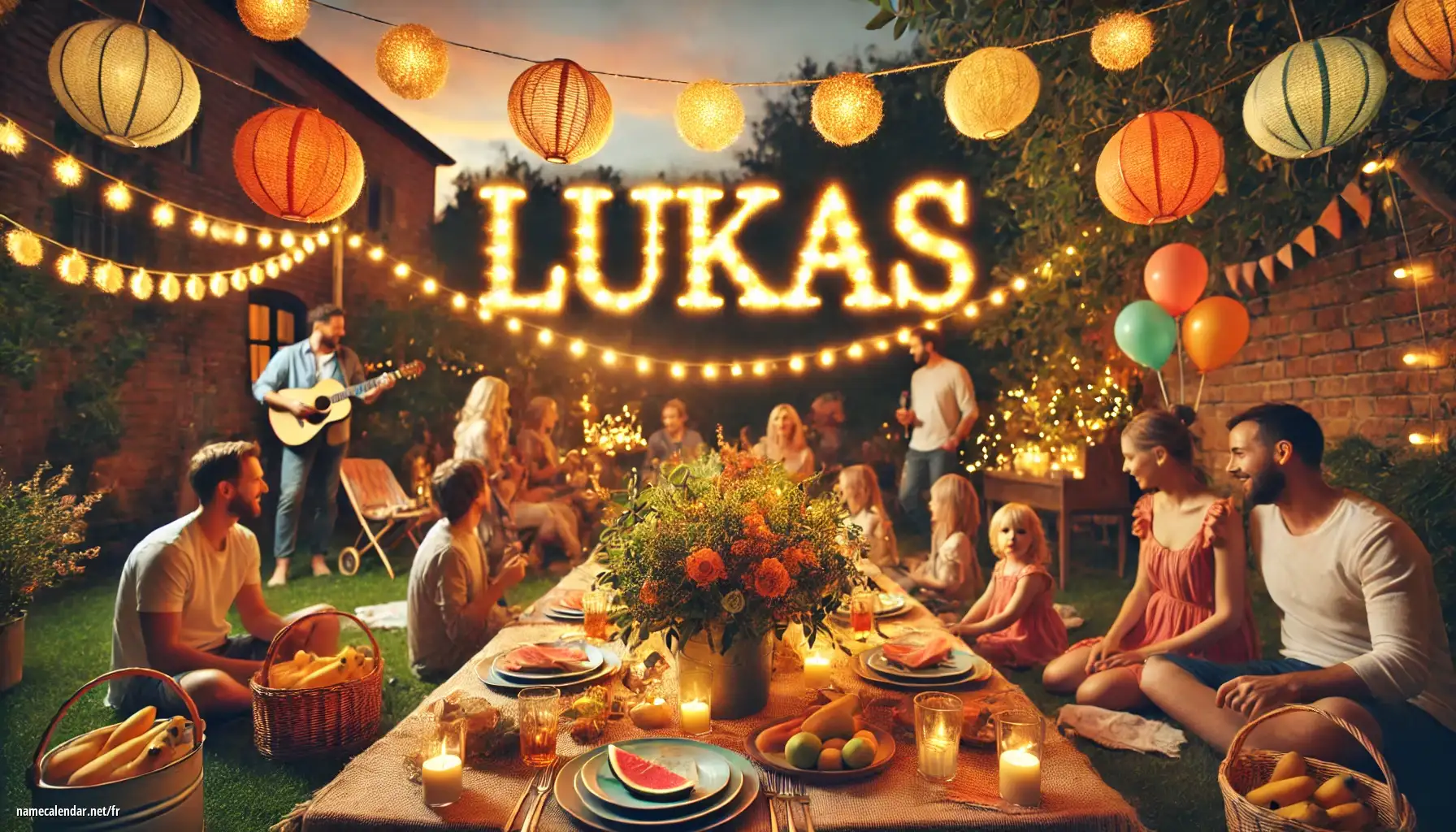 Célébration du jour du nom et du nom - Lukáš