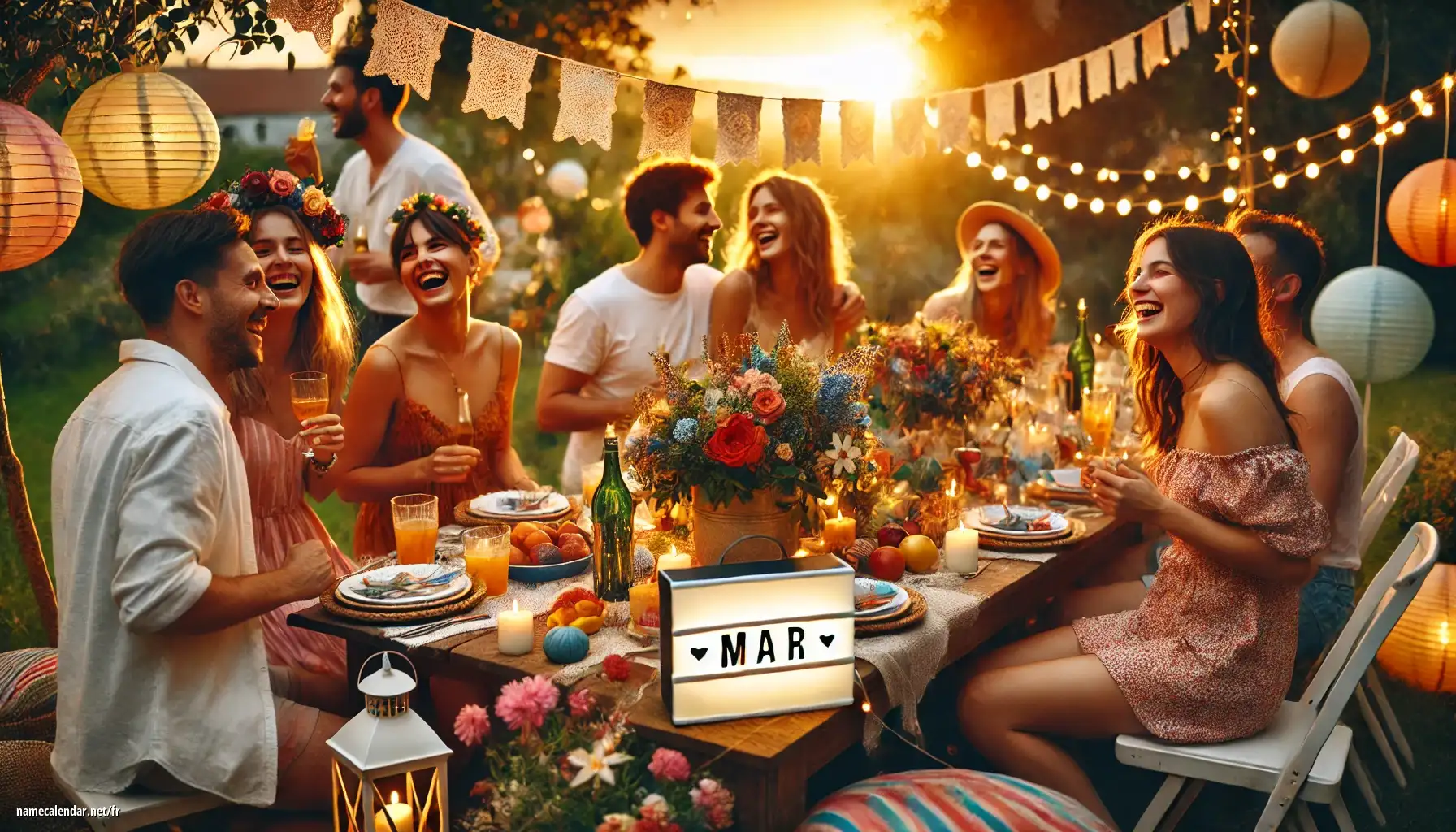 Célébration du jour du nom et du nom - Mar