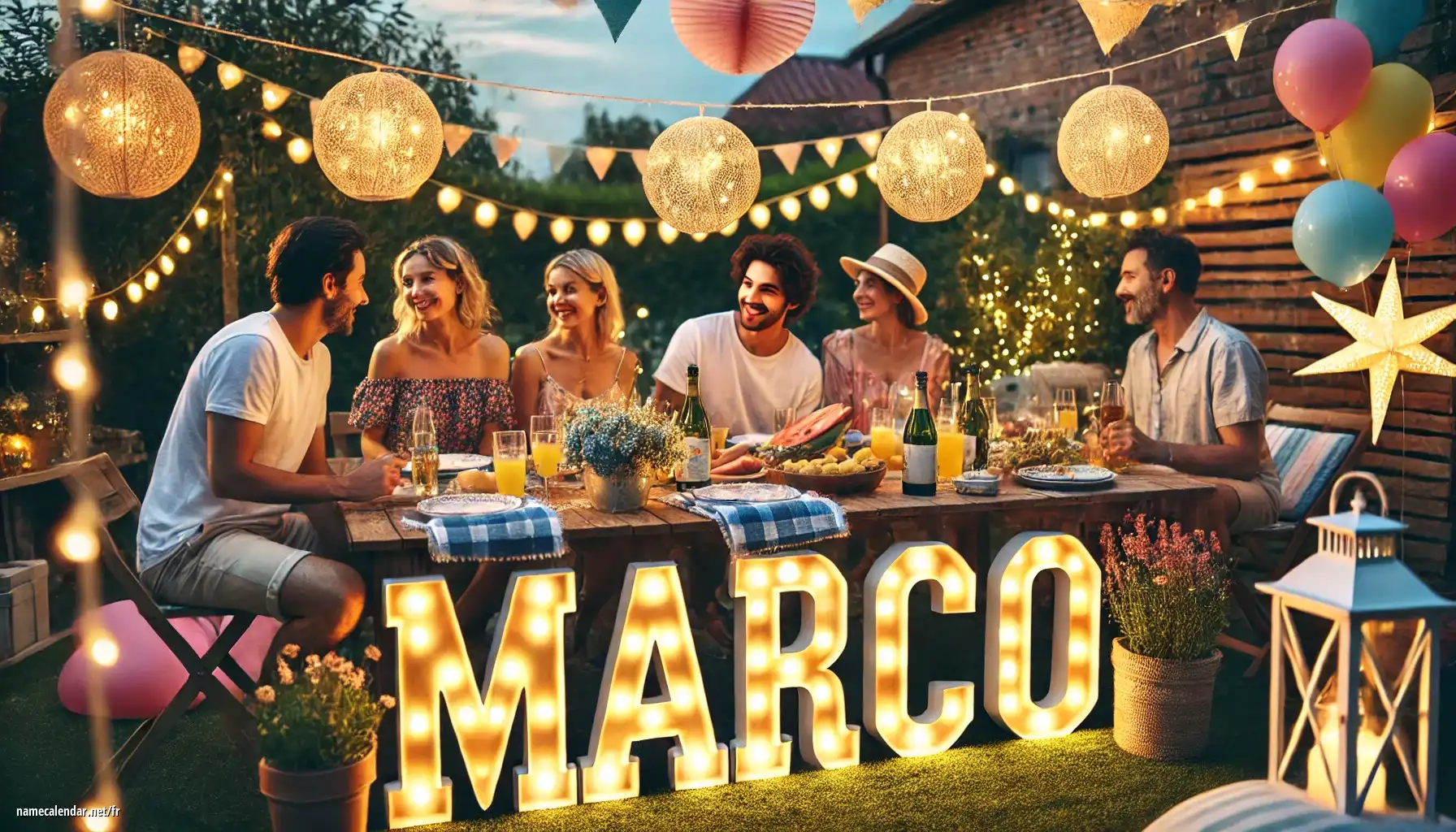 Célébration du jour du nom et du nom - Marco