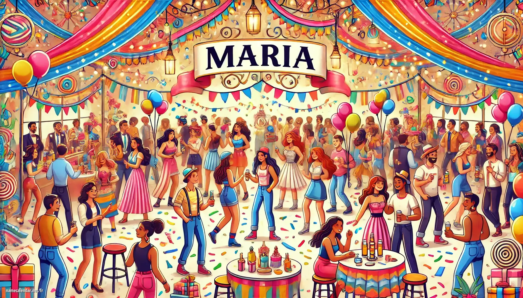 Célébration du jour du nom et du nom - Maria