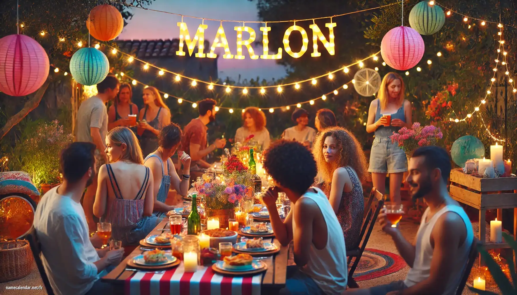 Célébration du jour du nom et du nom - Marlon