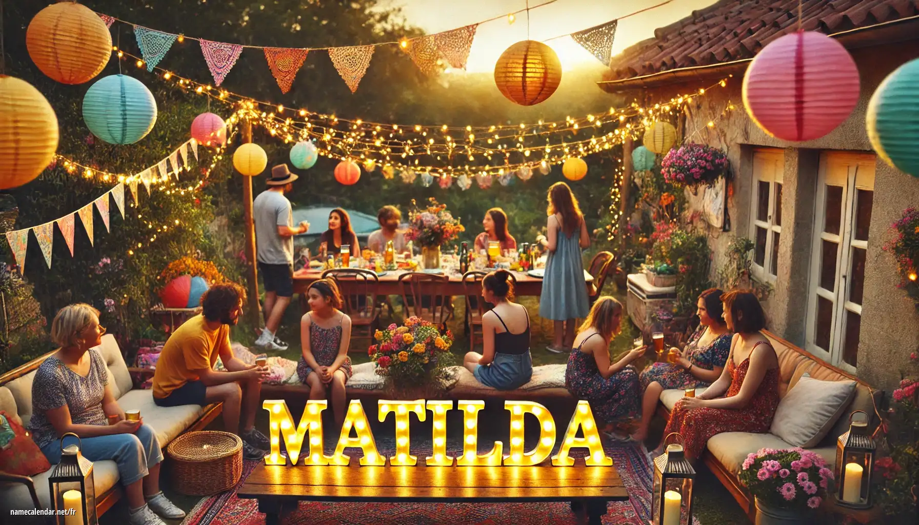 Célébration du jour du nom et du nom - Matilda