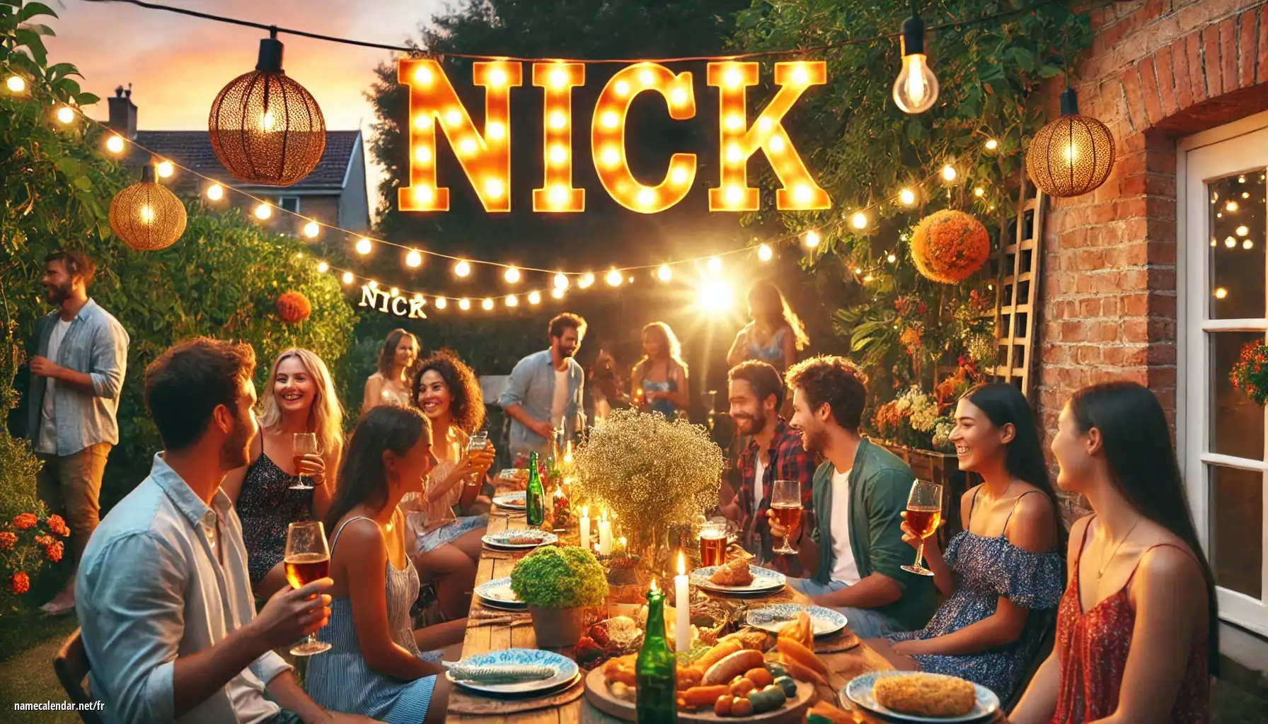 Célébration du jour du nom et du nom - Nick