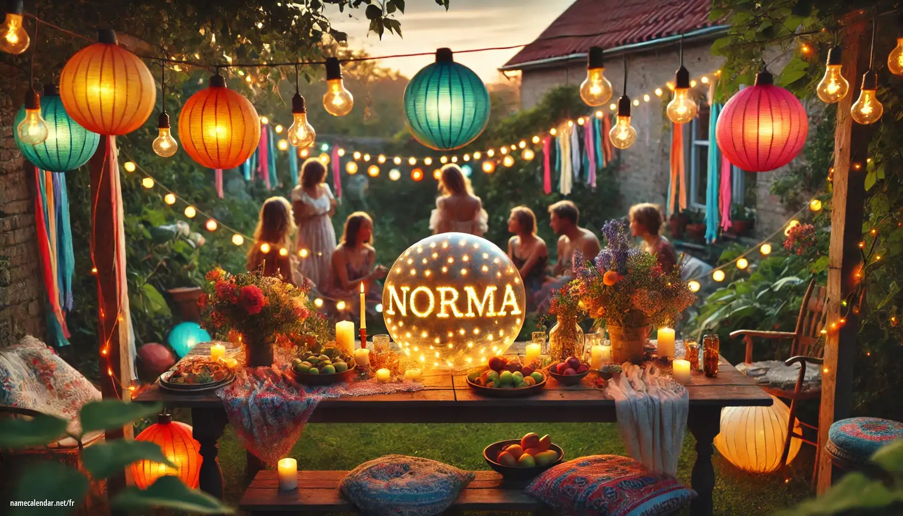 Célébration du jour du nom et du nom - Norma