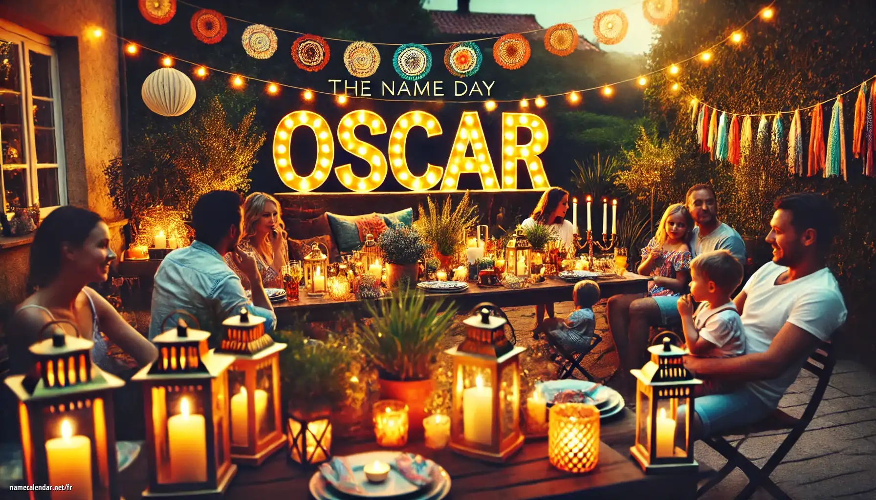 Célébration du jour du nom et du nom - Oscar