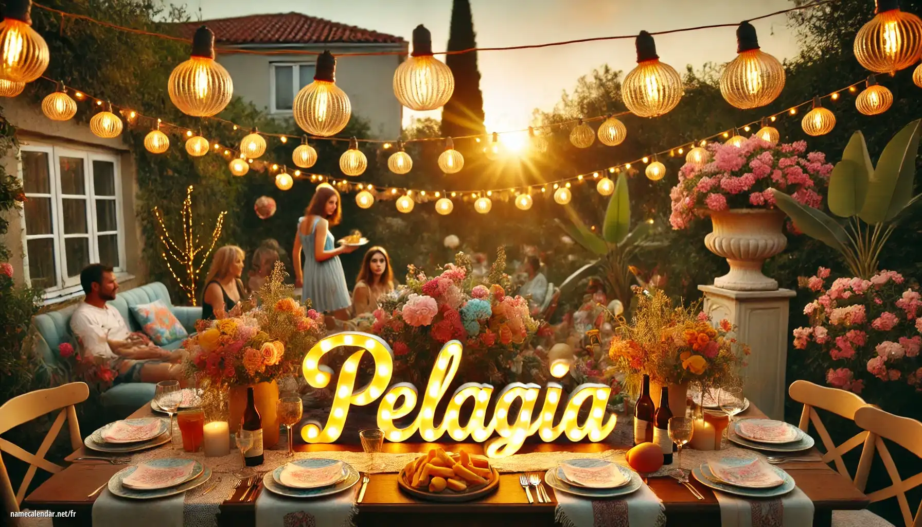 Célébration du jour du nom et du nom - Pelagia