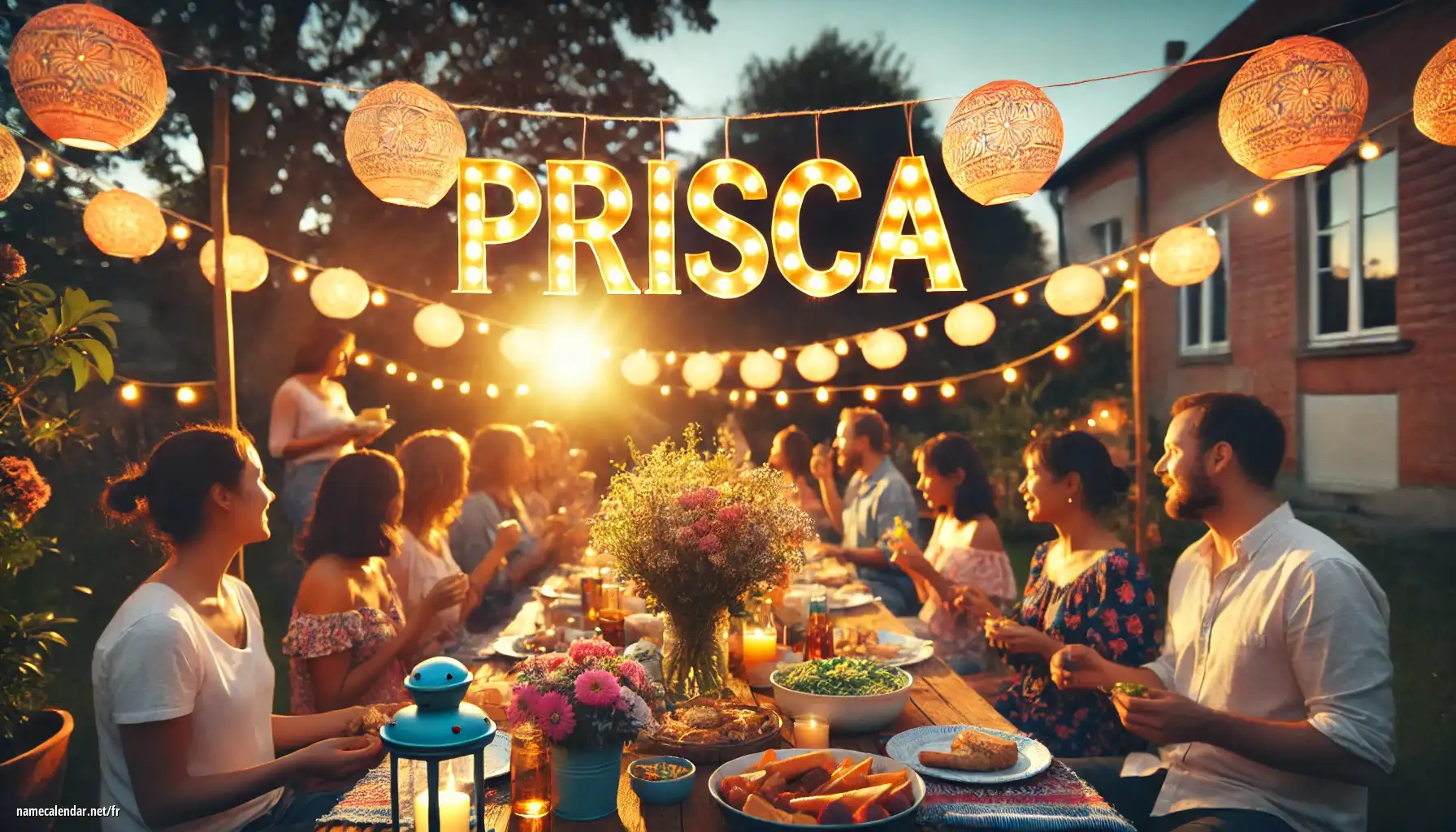 Célébration du jour du nom et du nom - Prisca