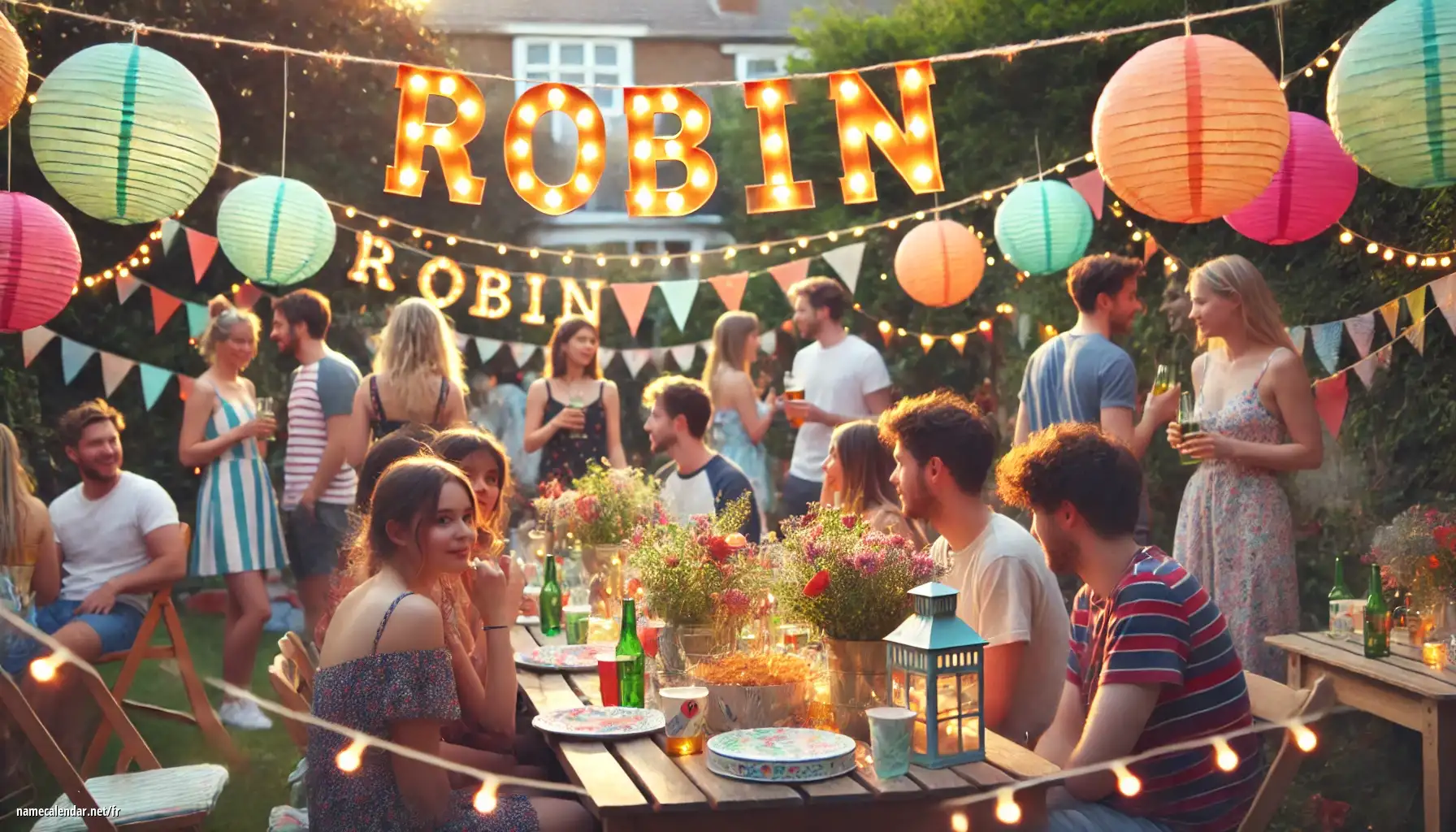 Célébration du jour du nom et du nom - Robin