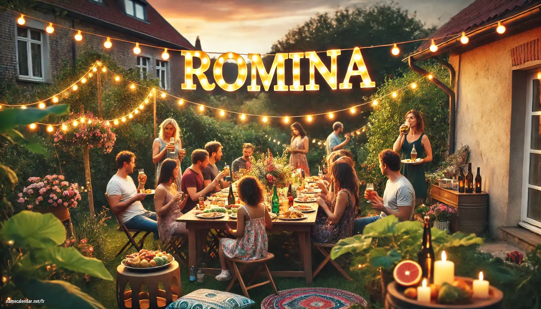 Célébration du jour du nom et du nom - Romina