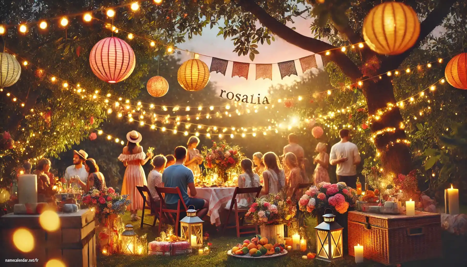Célébration du jour du nom et du nom - Rosalia