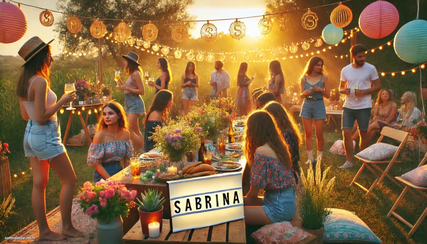 Célébration du jour du nom et du nom - Sabrina