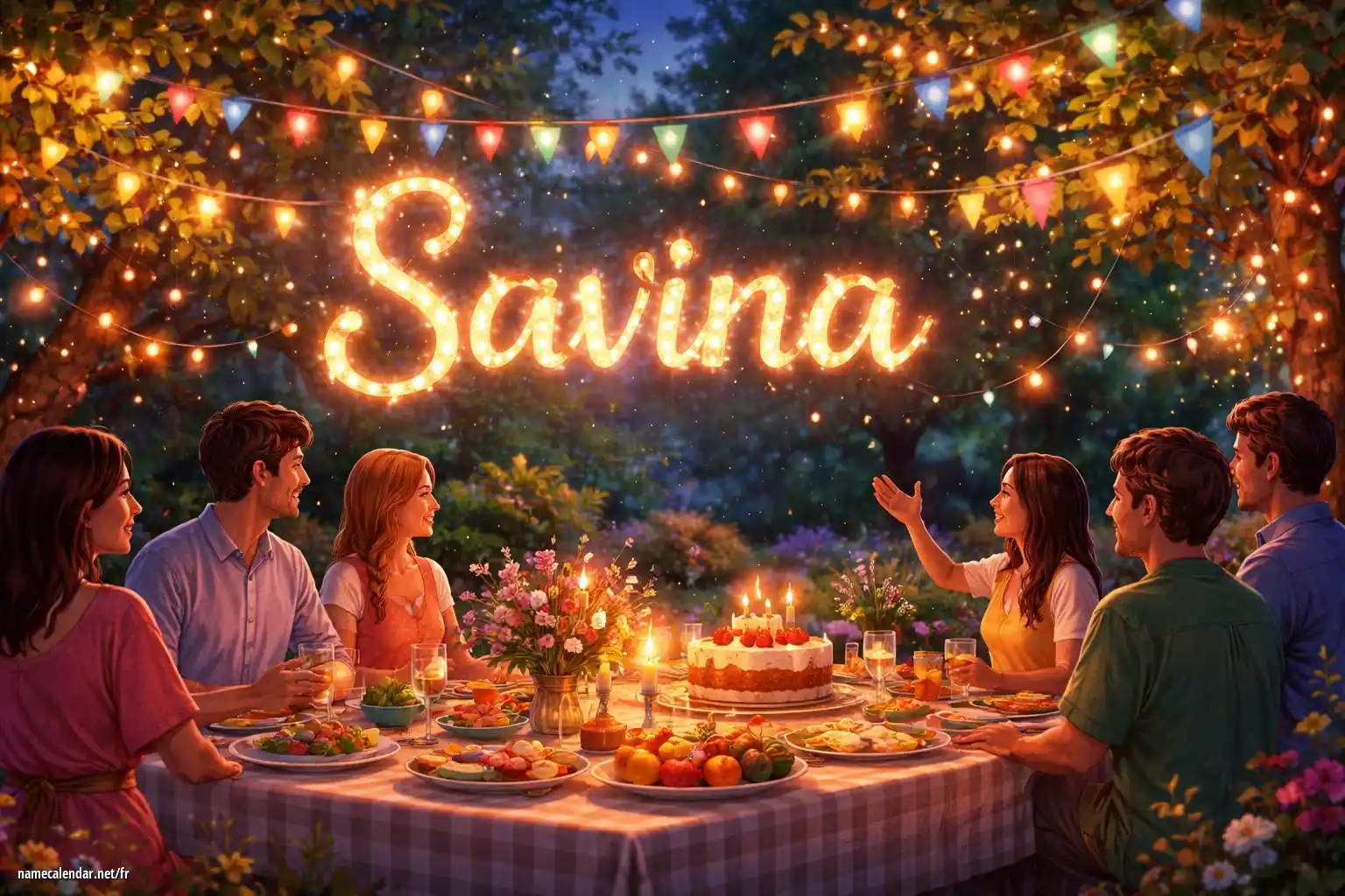 Célébration du jour du nom et du nom - Savina
