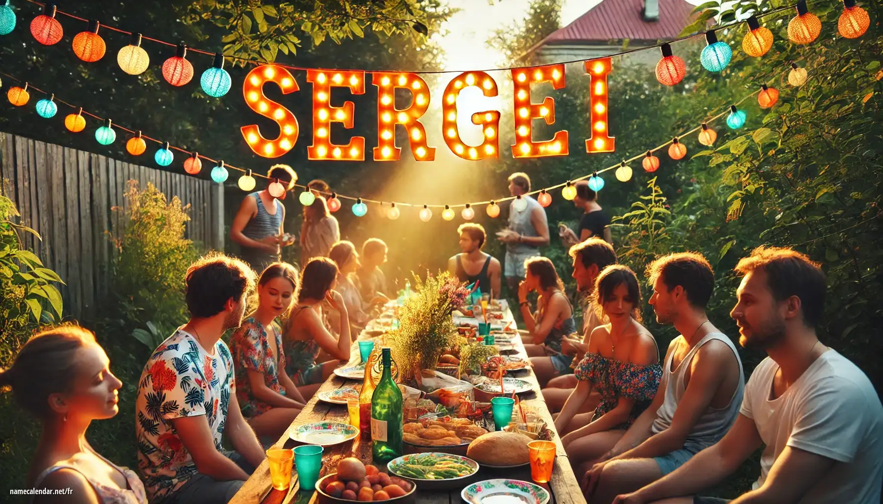 Célébration du jour du nom et du nom - Sergei