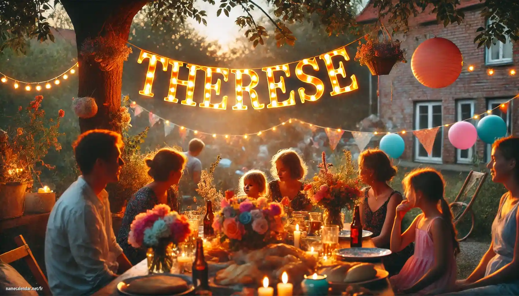 Célébration du jour du nom et du nom - Thérèse