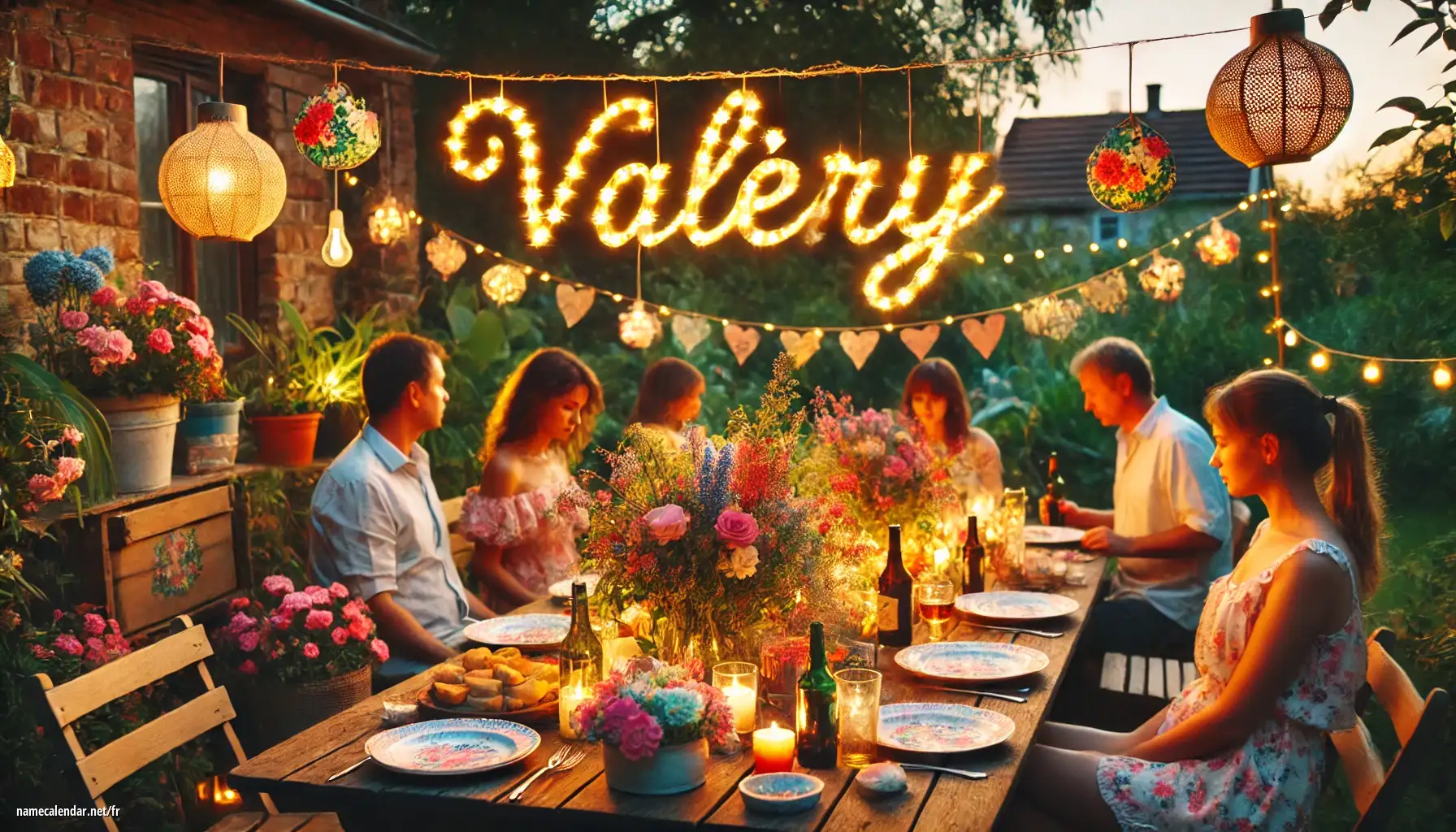 Célébration du jour du nom et du nom - Valéry