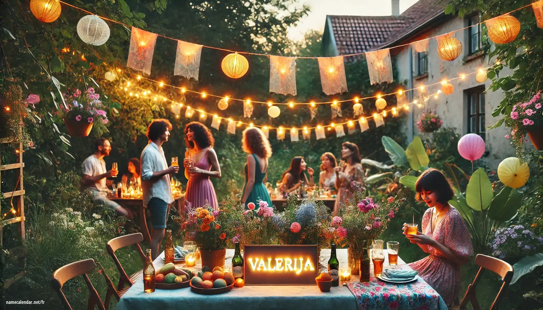 Célébration du jour du nom et du nom - Valerija
